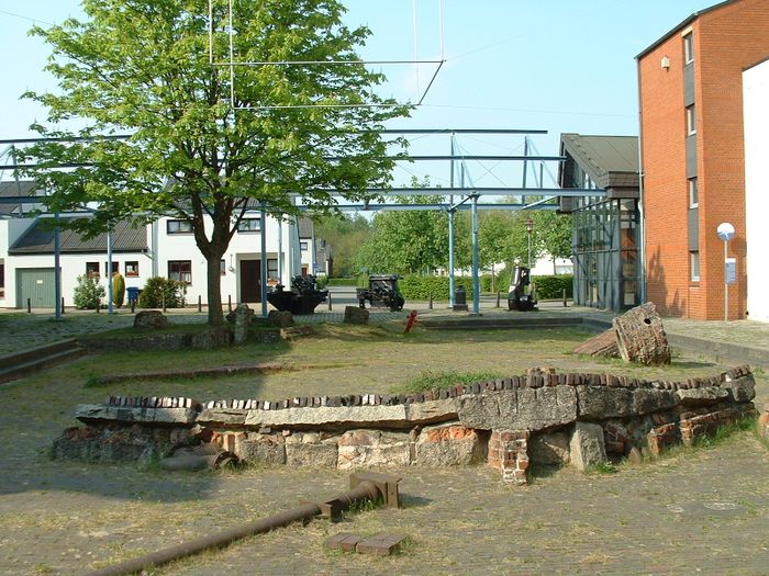 Platz zwischen Stadtmuseum und Fabrikmuseum auf dem Gelände der Nordwolle in Delmenhorst