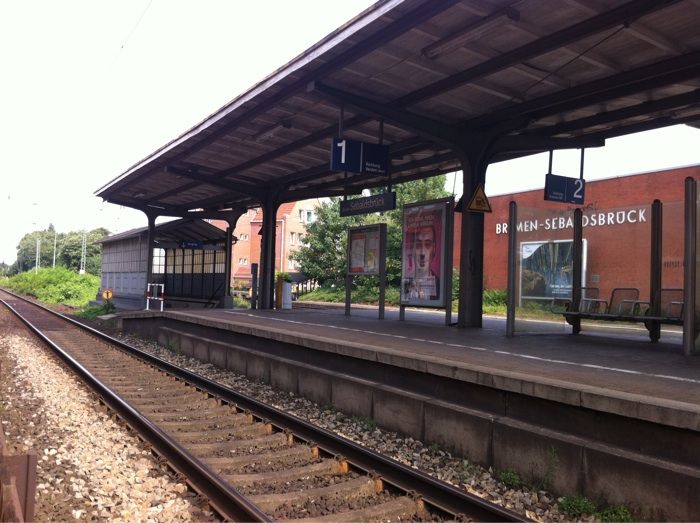 Bahnhof Sebaldsbrück hinter der Kanzlei