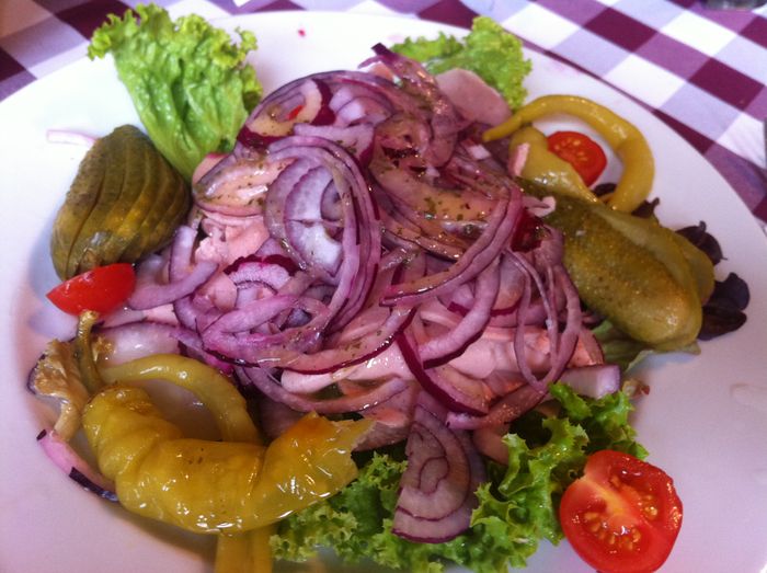 Brenner Bräu in Bischofswiesen -Bayrischer Wurstsalat 