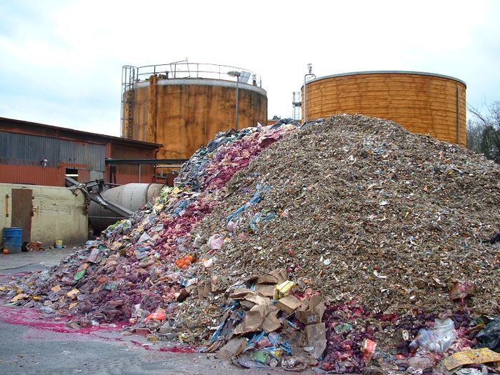 Wenn es für die Tafel nicht mehr zu gebrauchen ist, Material für die Biogas Herstellung