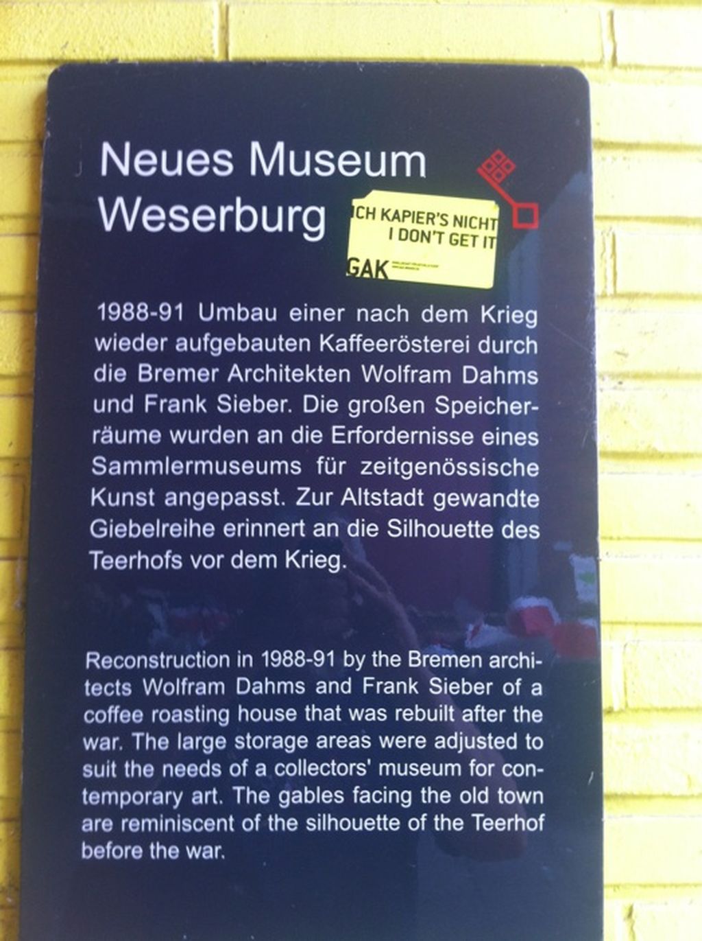 Nutzerfoto 1 Weserburg I Museum für moderne Kunst