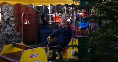 Weihnachtsmarkt Giebel erstrahlen im Licht in Lüneburg in Lüneburg