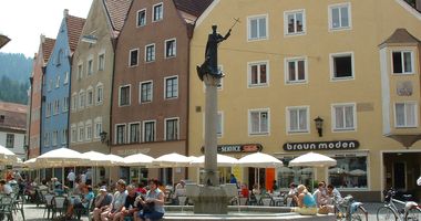 Die "Altstadt" von Füssen am Lech in Füssen