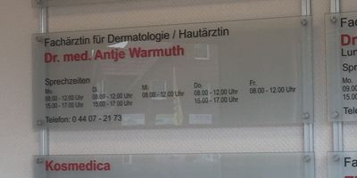 Warmuth Antje Dr. Hautarztpraxis in Wardenburg