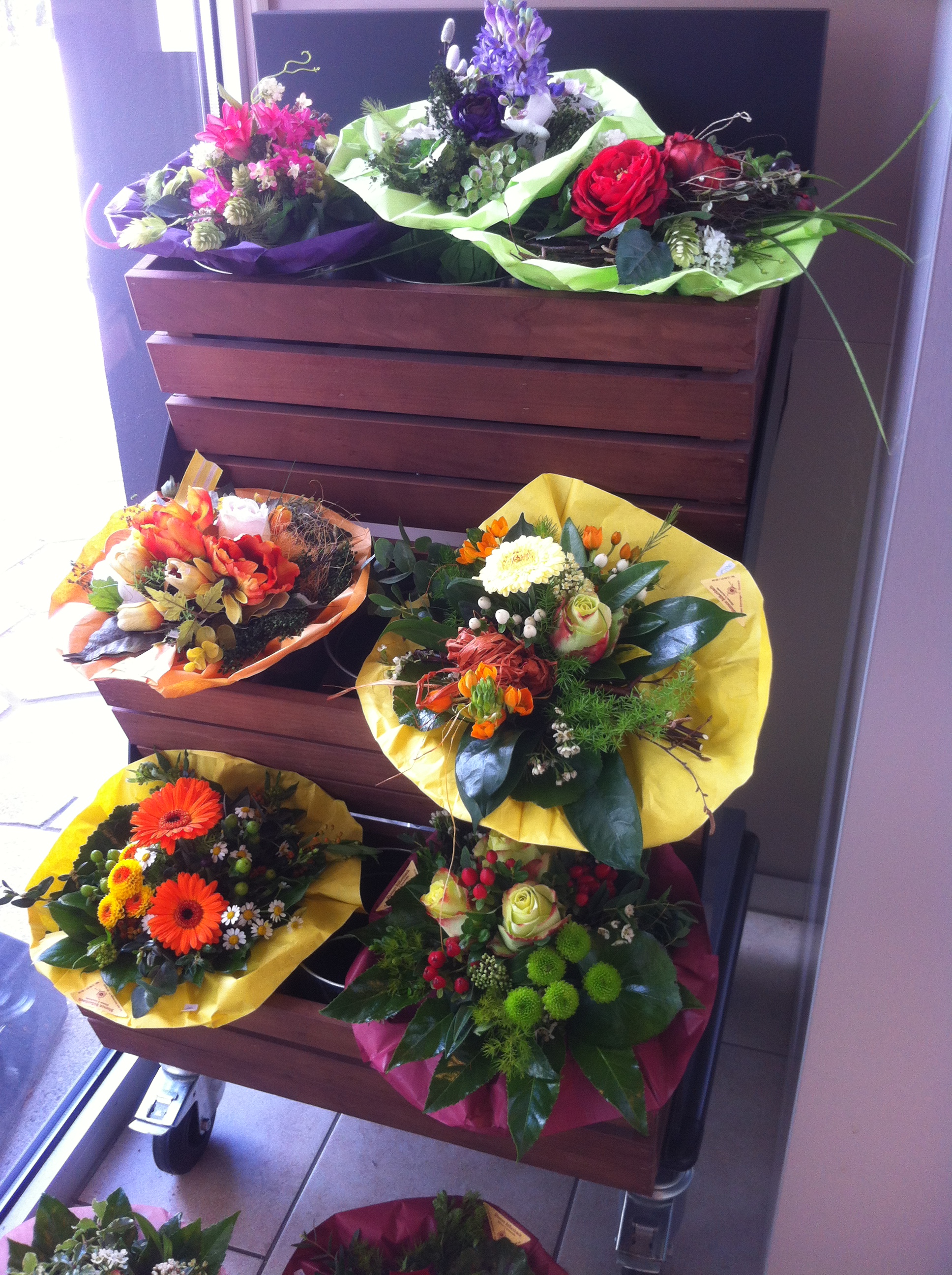 Blumen an der HEM Tankstelle von Süßenbach