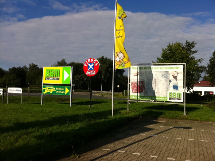 BBM Markt an der alten B75 nach Oldenburg