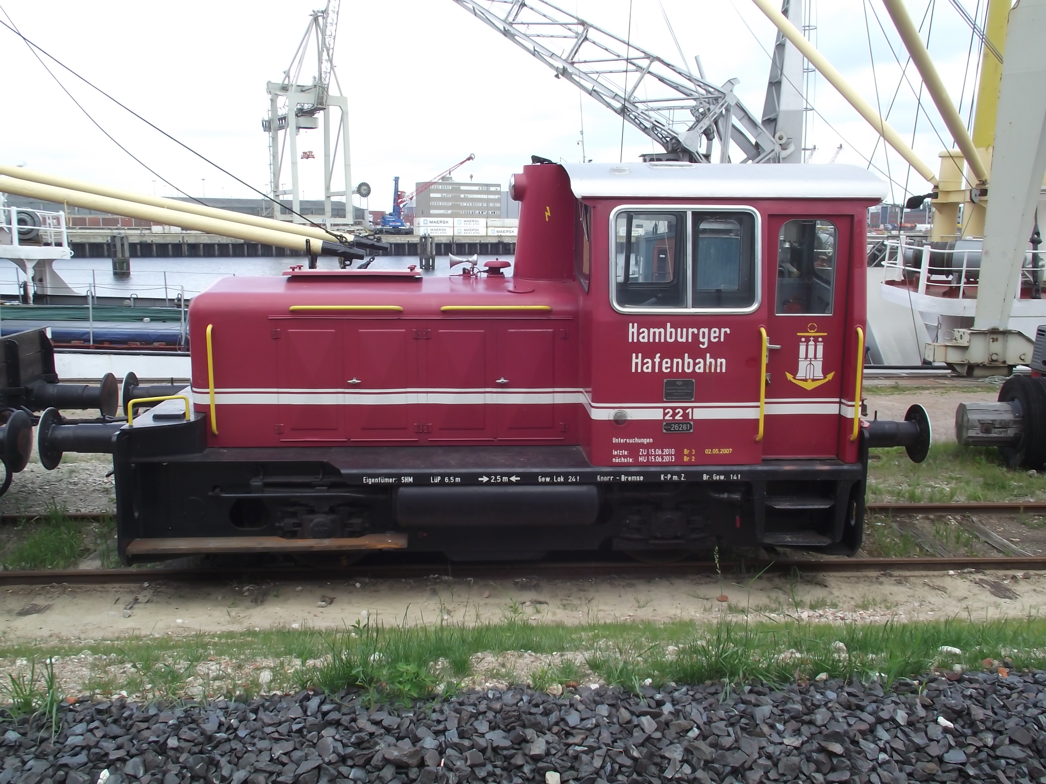 Diesel Lokomotive der Hamburger Hafenbahn