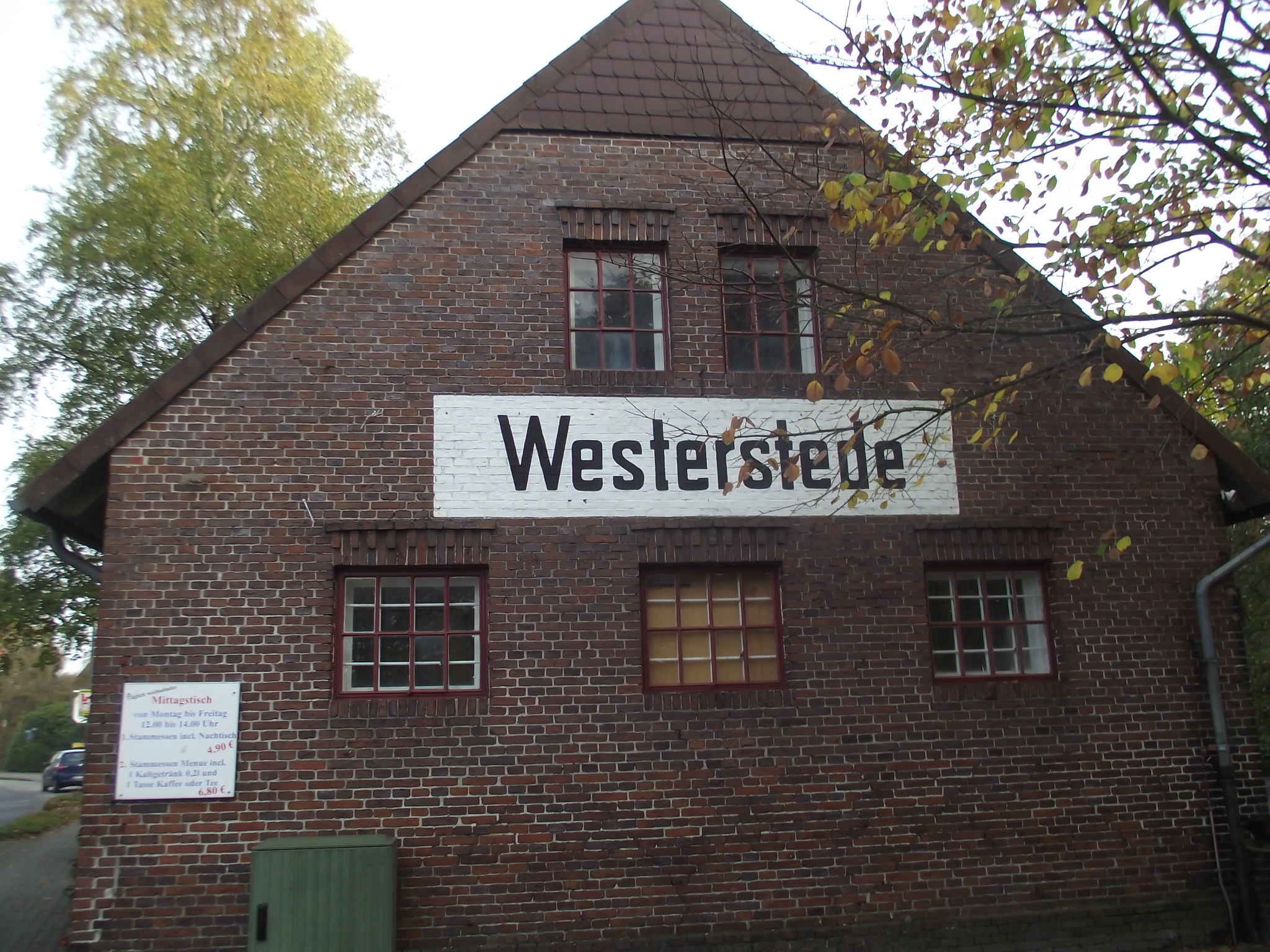 Das Restaurant Signal im alten Bahnhof von Westerstede