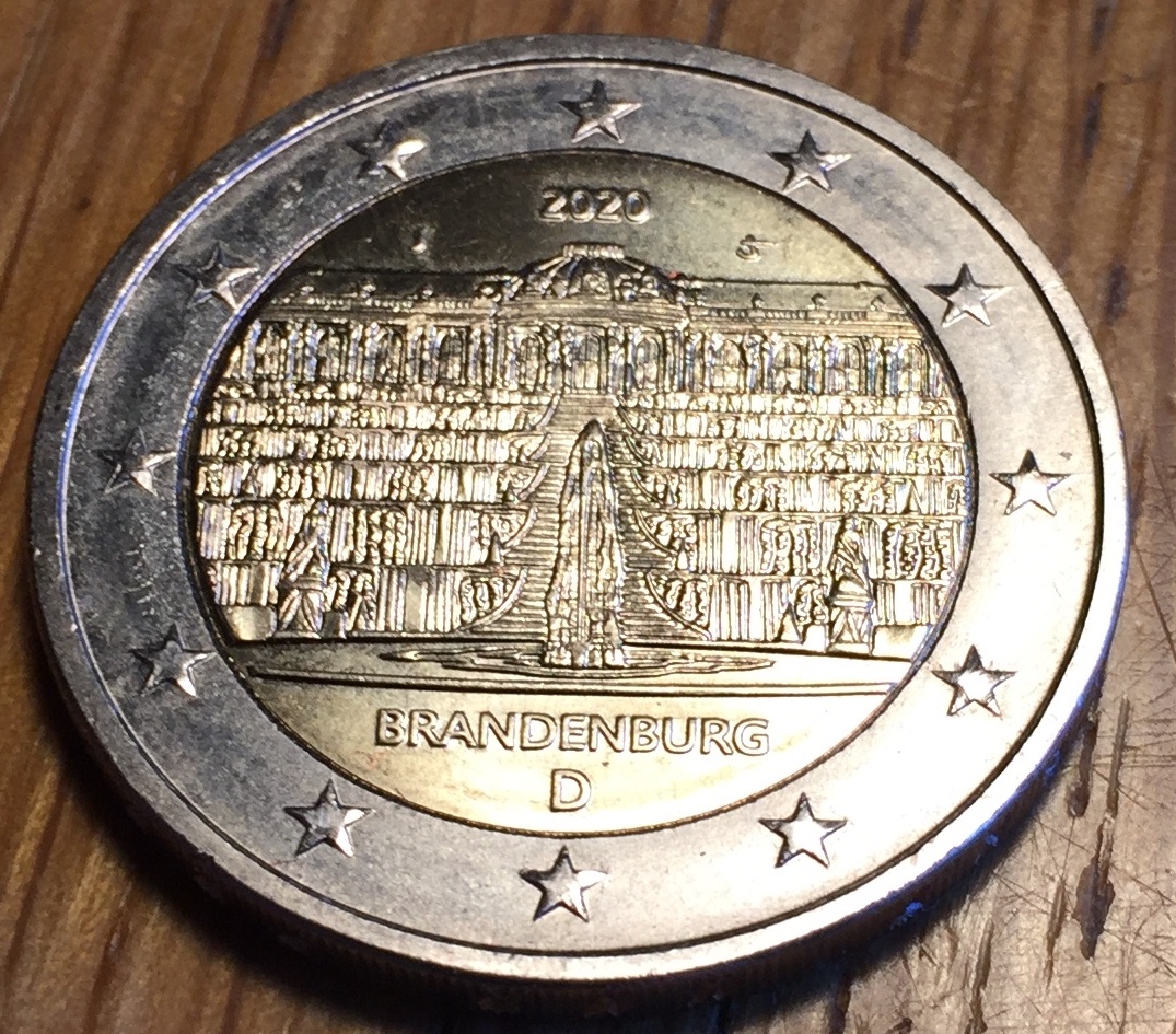 2 € Münze Brandenburg 2020