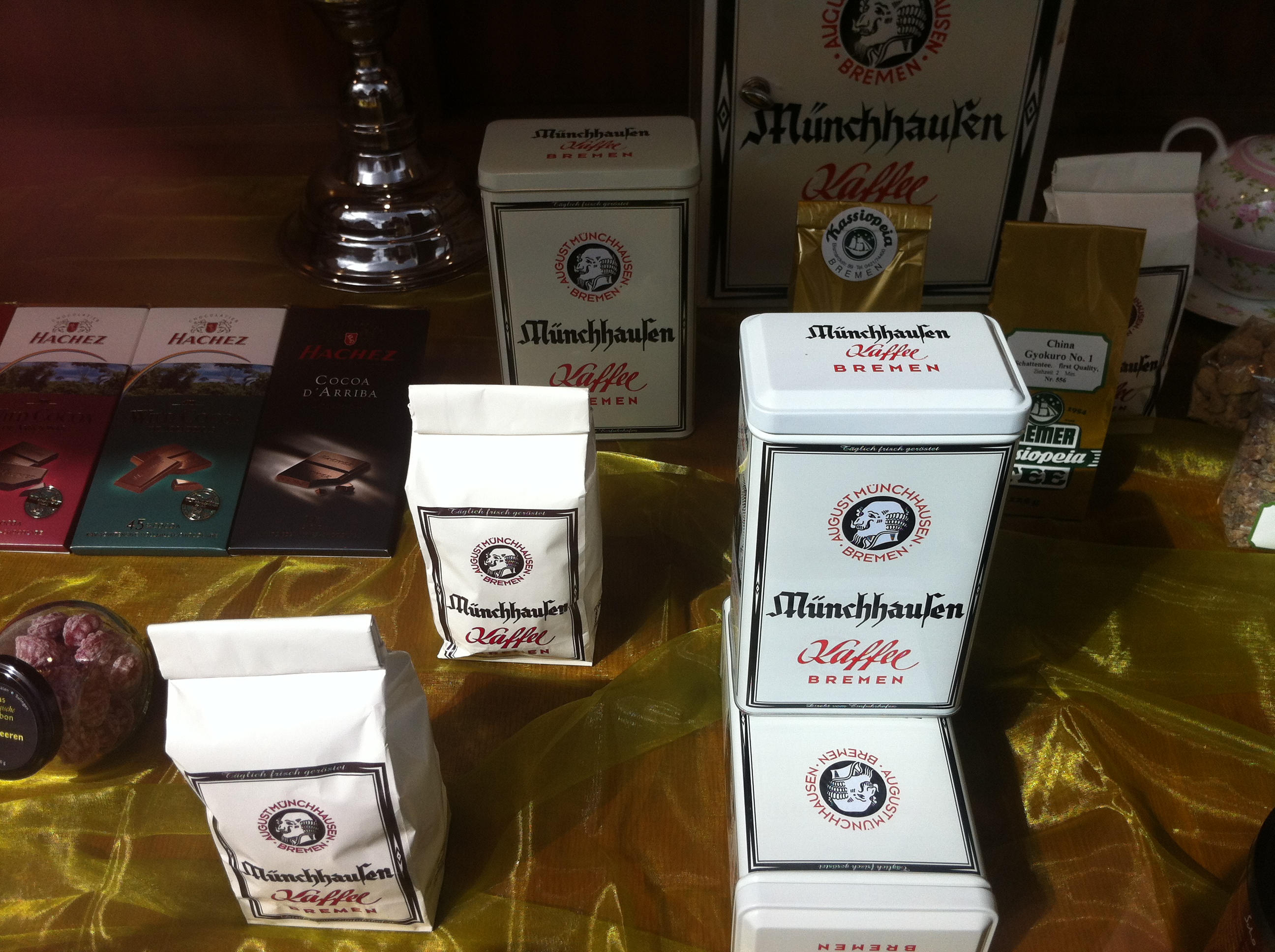 Zigarren Berndt führt auch Münchhausen Kaffee aus Bremen