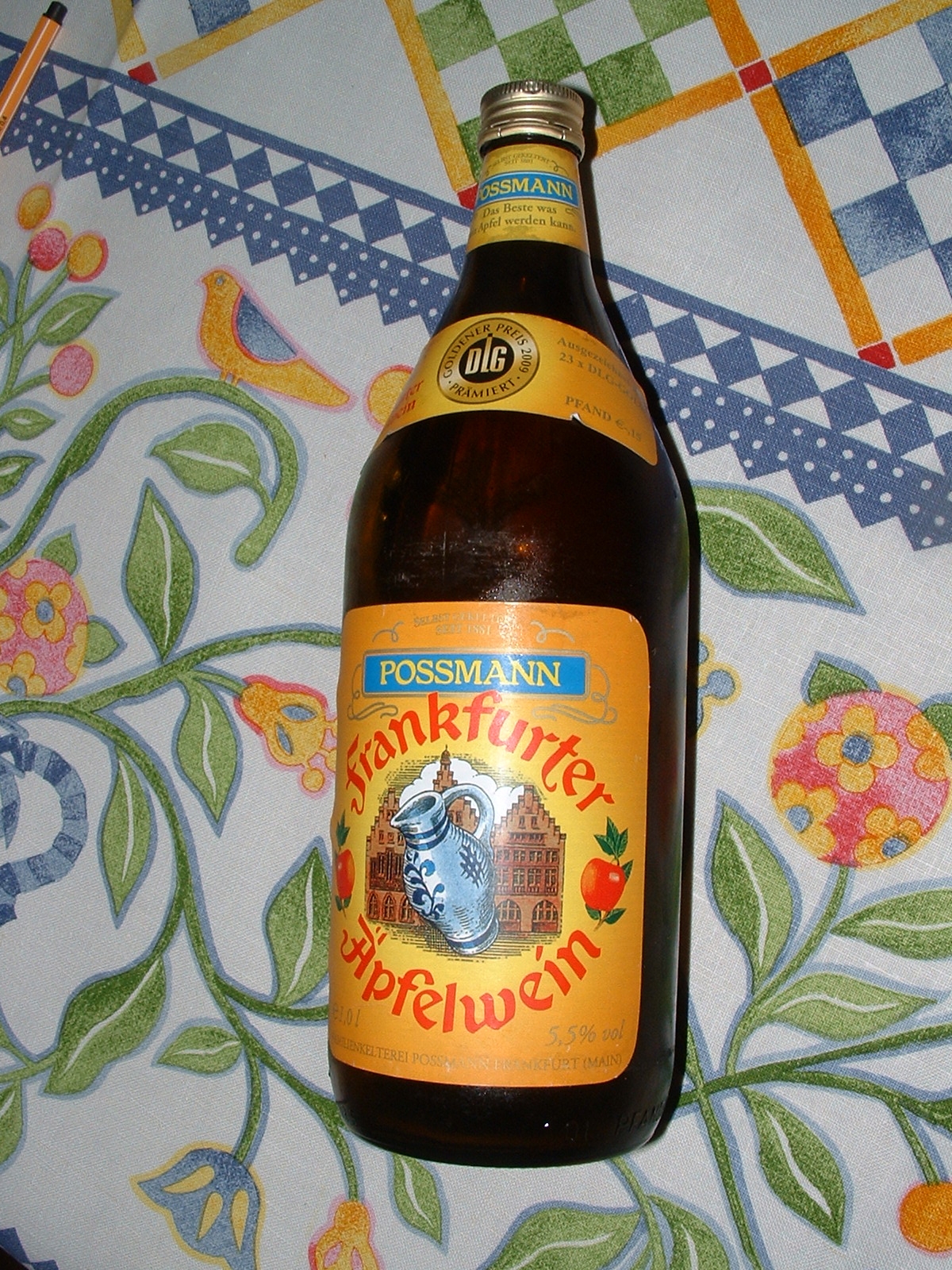 Frankfurter Äpfelwein von Possmann DLG prämiert mit dem Goldener Preis 2009 - 23 x ausgezeichnet