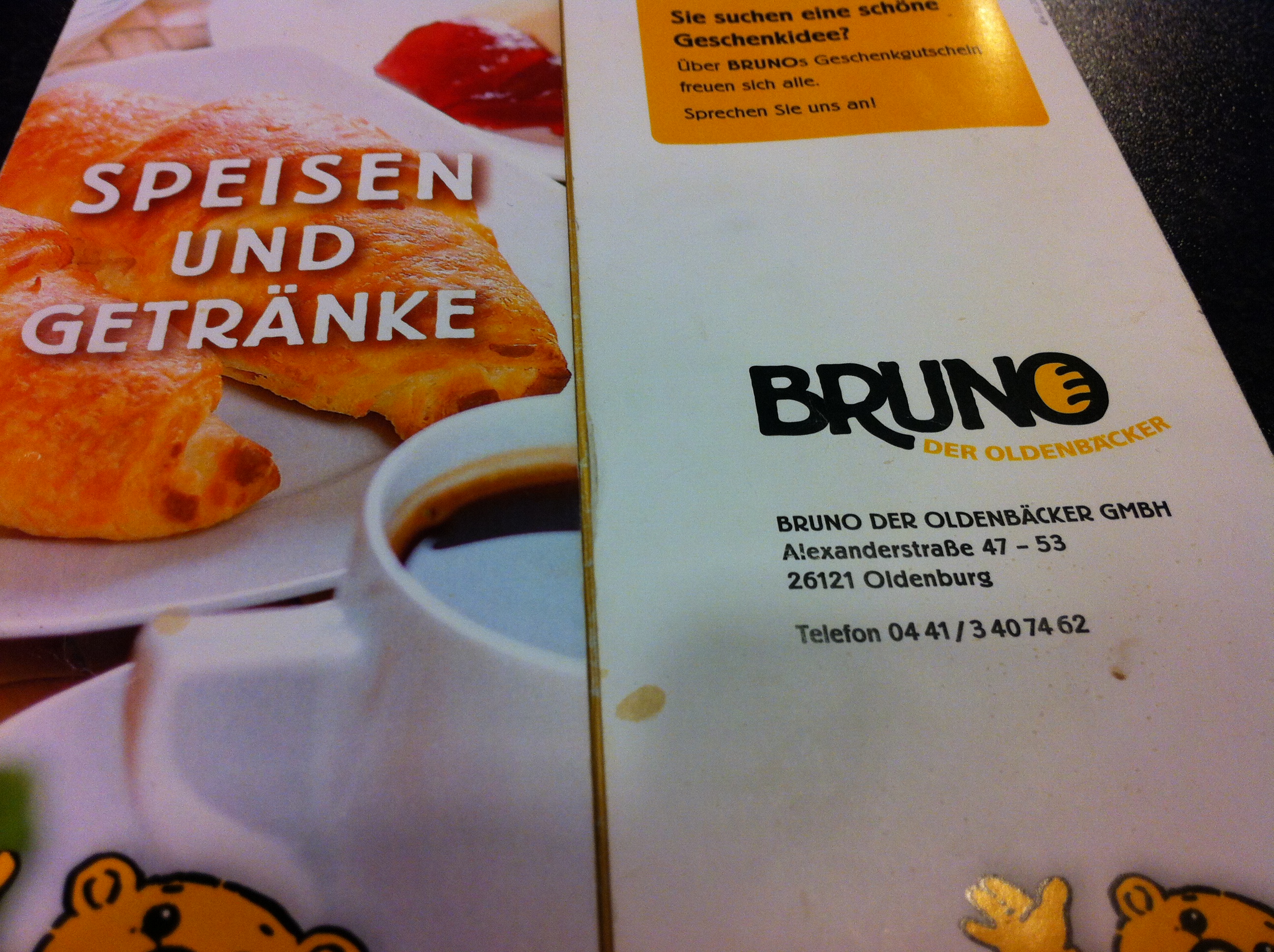 BRUNO Bäckerei und Café in Oldenburg