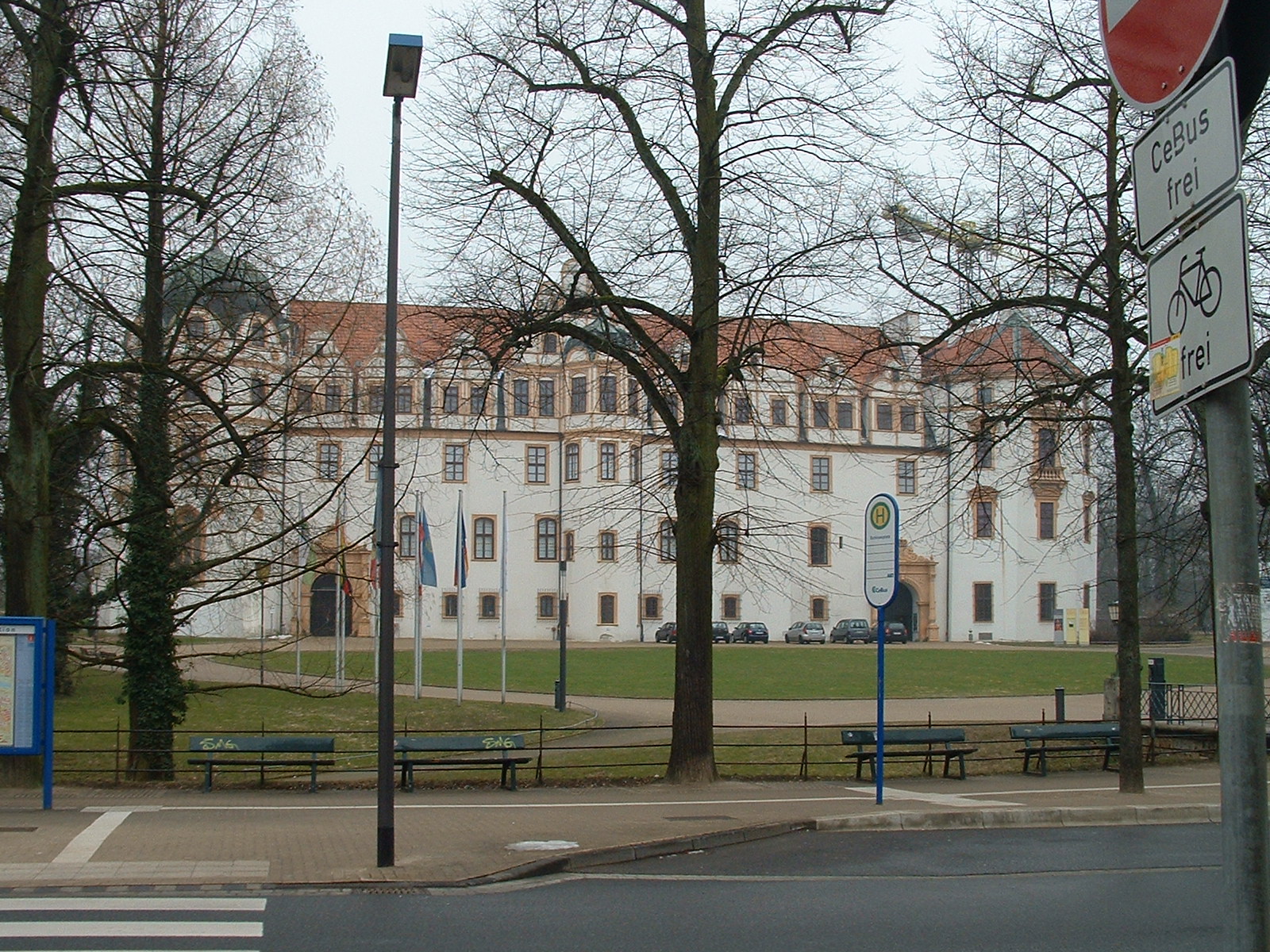Celler Schloß gegenüber vom Bomann Museum in Celle