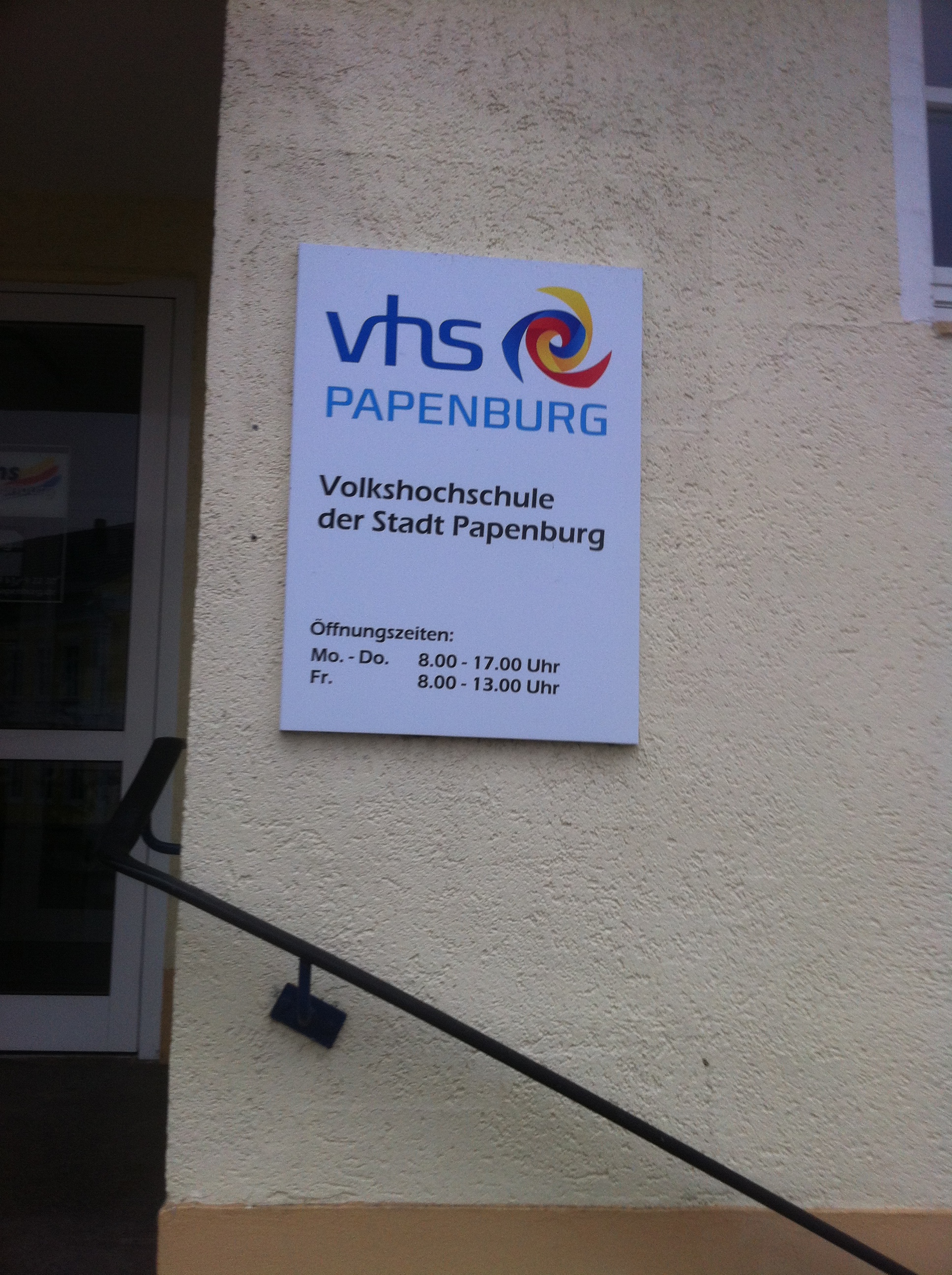 VHS Au&szlig;enstelle im Bahnhof Papenburg