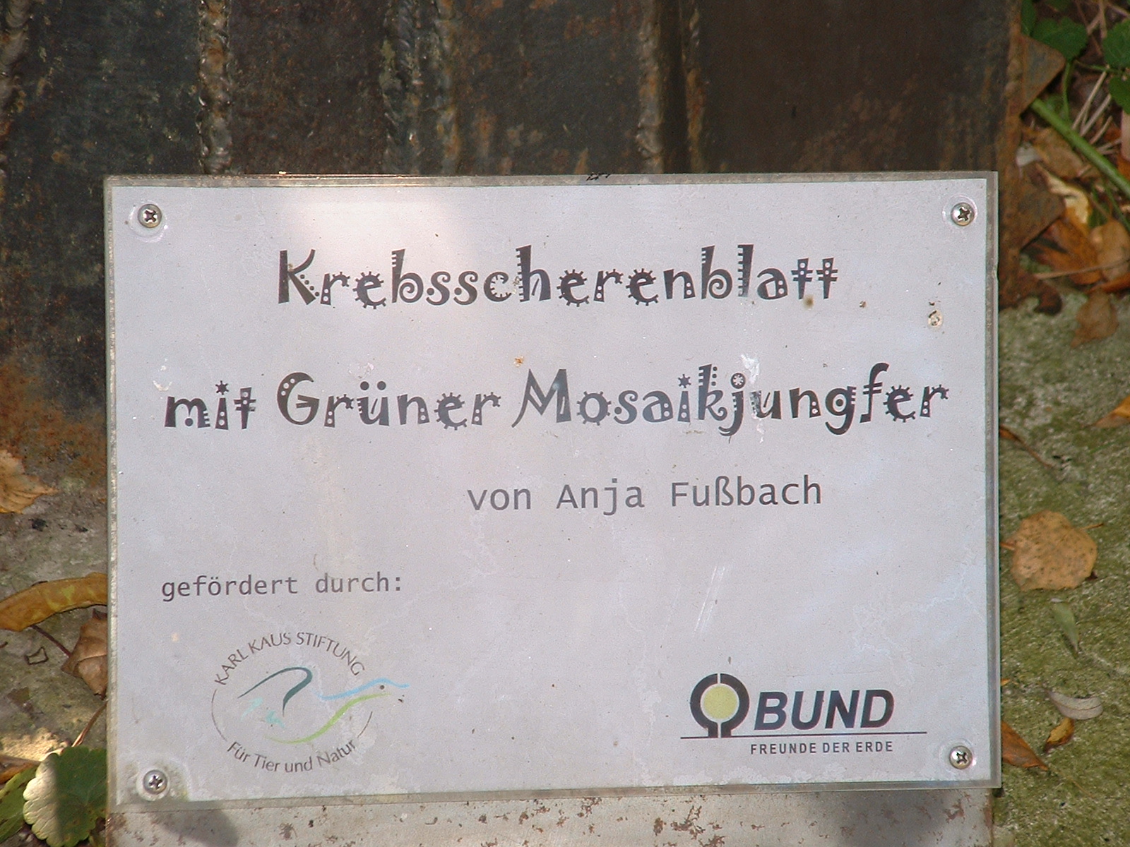 Bund für Umwelt und Naturschutz - Kunst am Weg zur Moorlosen Kirche in Bremen Mittelsbühren