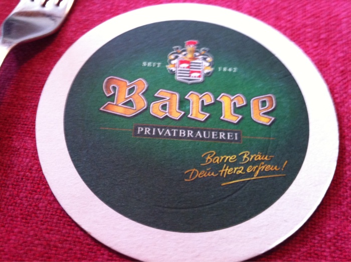 Barre Bräu Bierdeckel