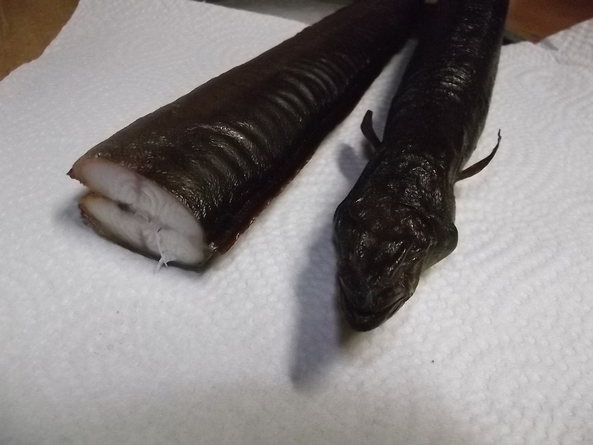 356 g geräucherter Aal aus Steinhude - kg ca. 40 €