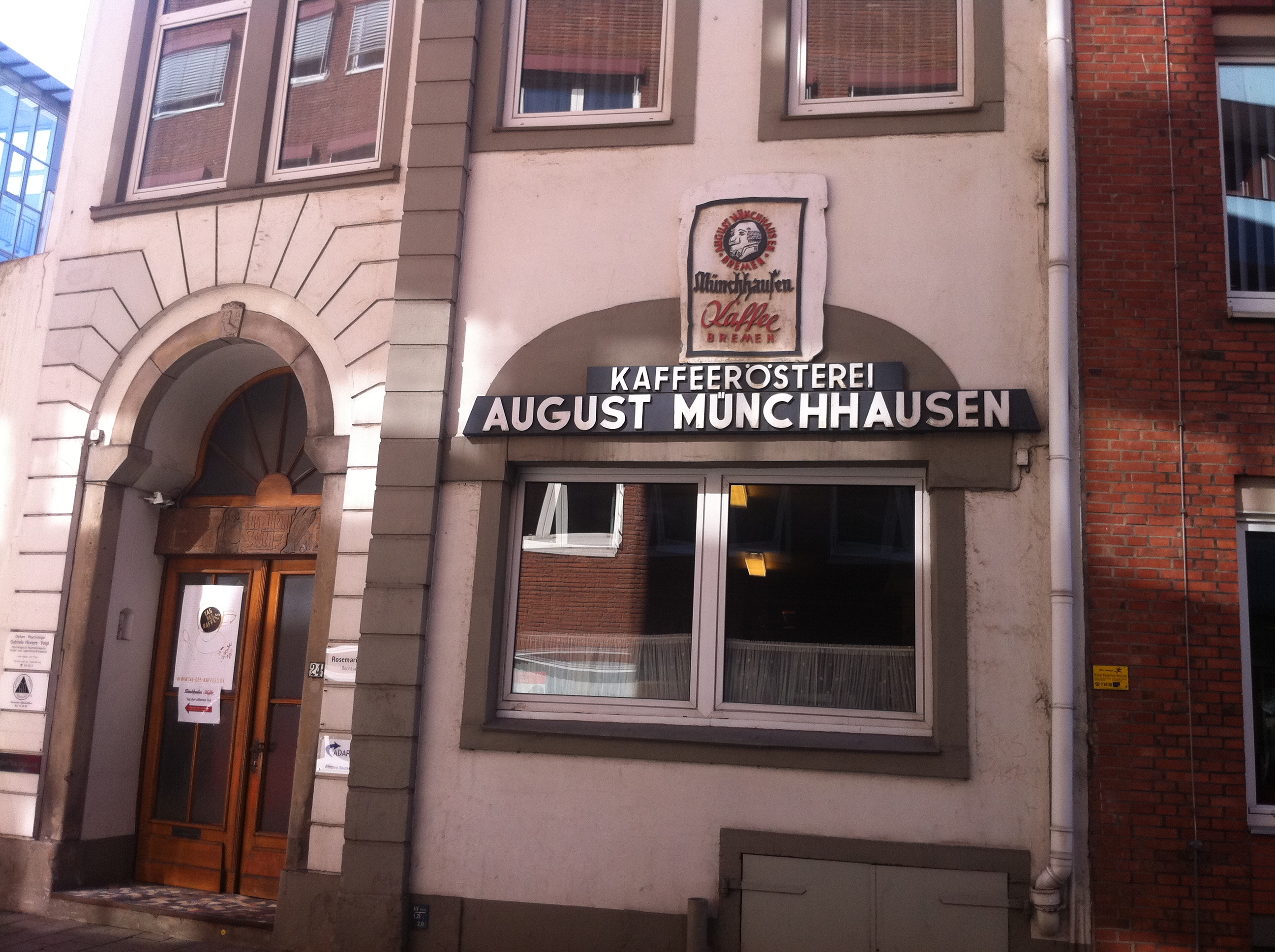 Kaffeerösterei Münchhausen in Bremen seit 1935