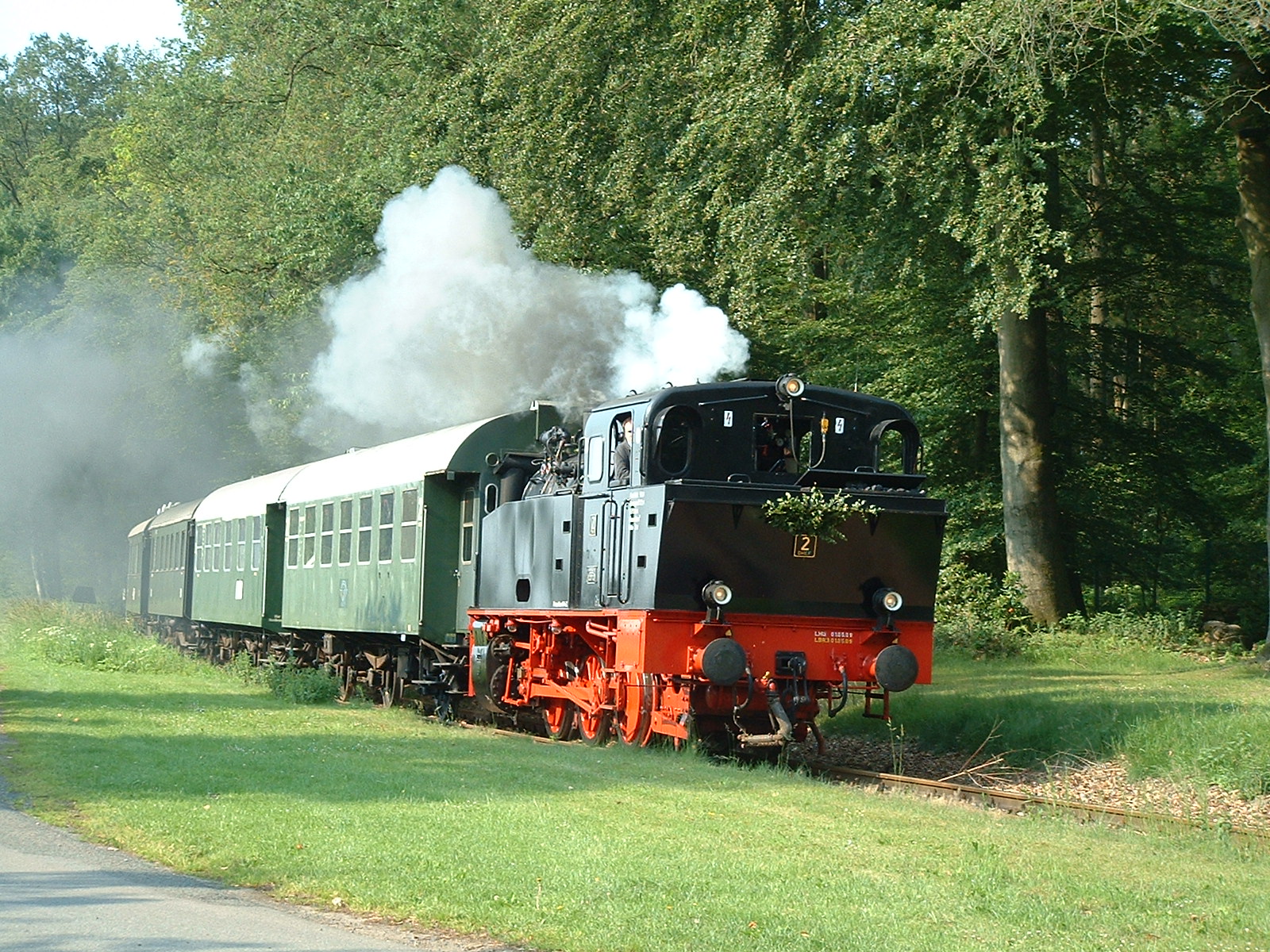 Die Fahrtstrecke von Jan Harpstedt - am Bahnhof in Dünsen