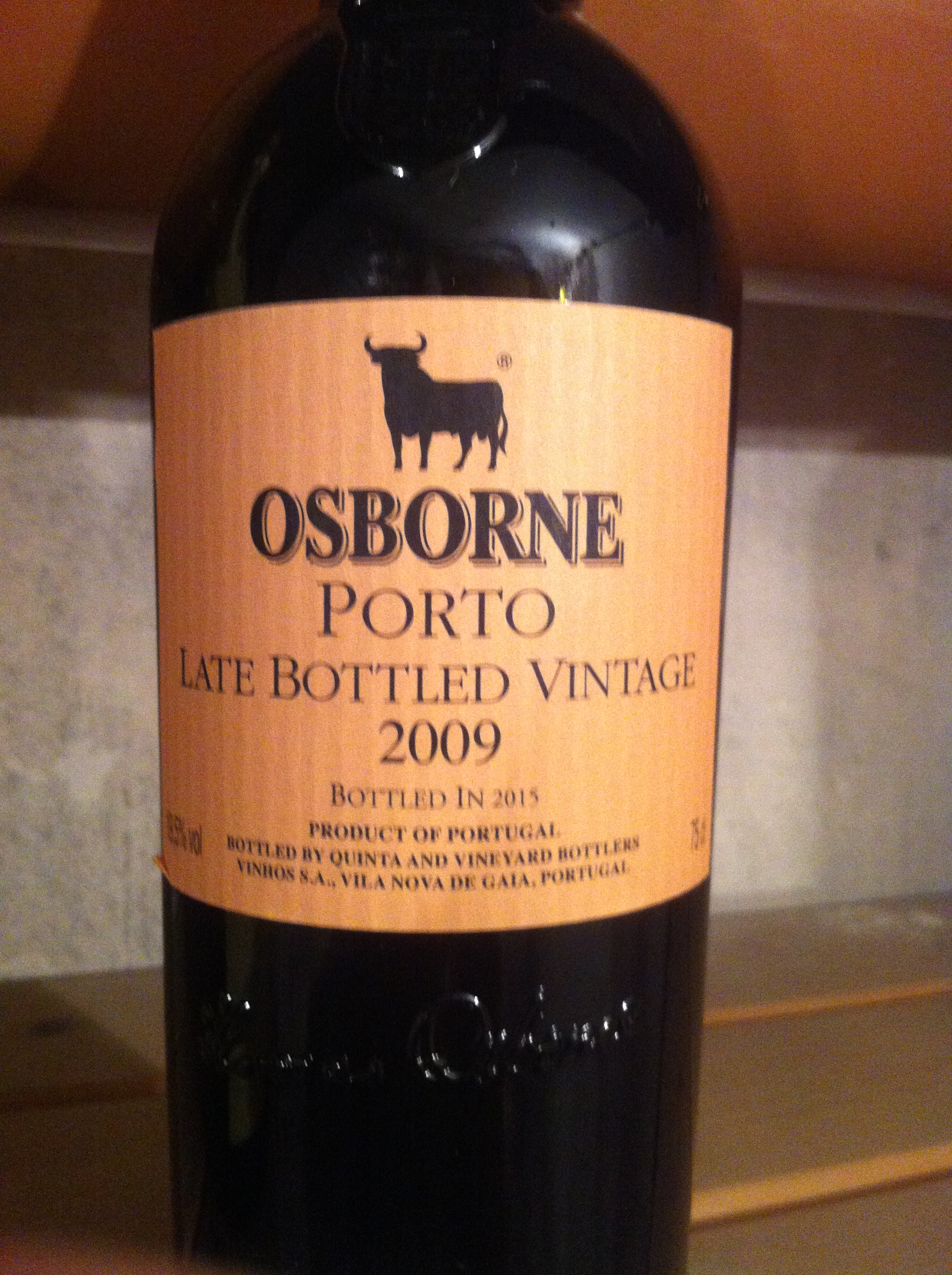 2009 Osborne Late Bottled Vintage Port - der kam mit! :-)))