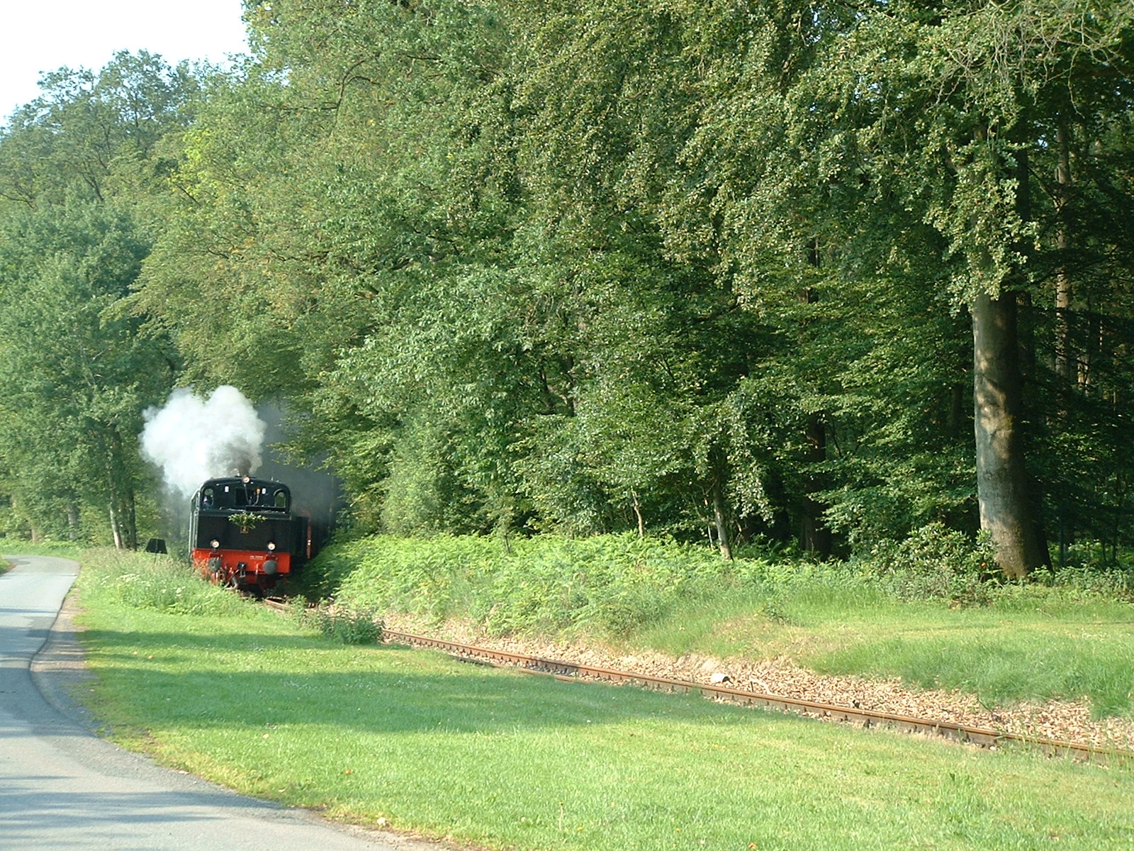 Die Fahrtstrecke von Jan Harpstedt - am Bahnhof in Dünsen