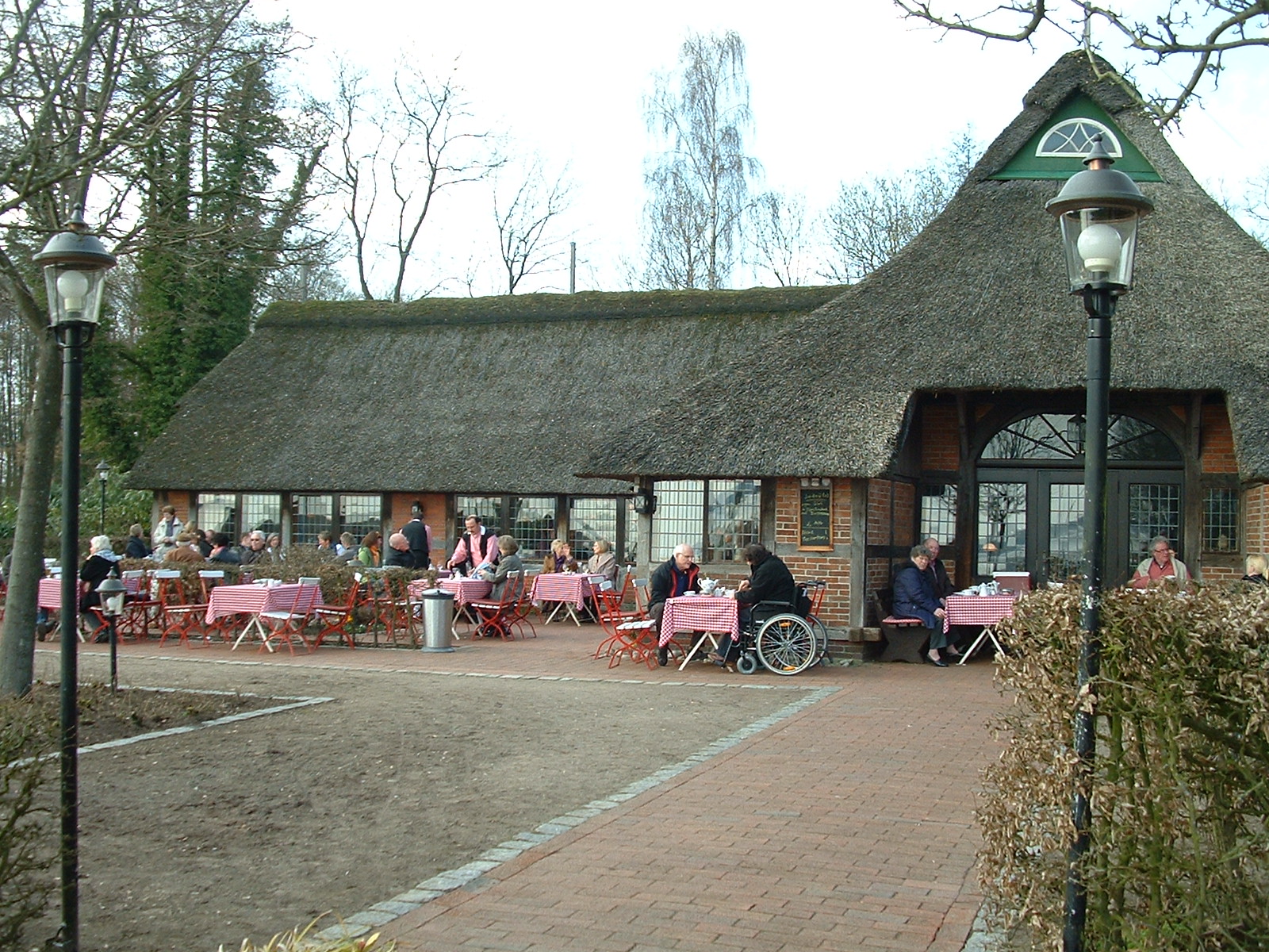 Biergarten vom Fährkroog in Dreibergen