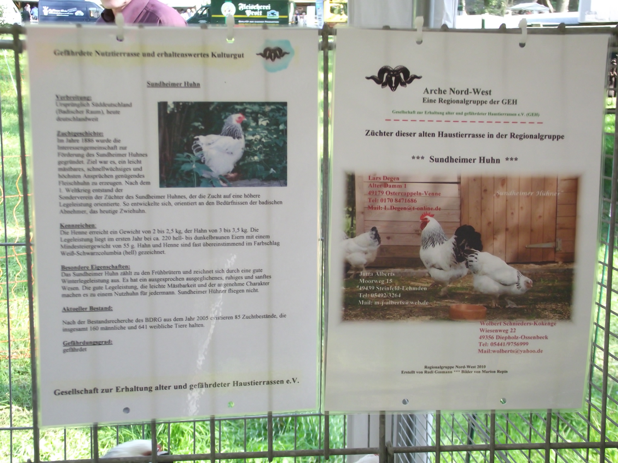 Museumsdorf Cloppenburg - &quot;Genuss im Nordwesten&quot; am 25.9.2011 - Info zum Sundheimer Huhn