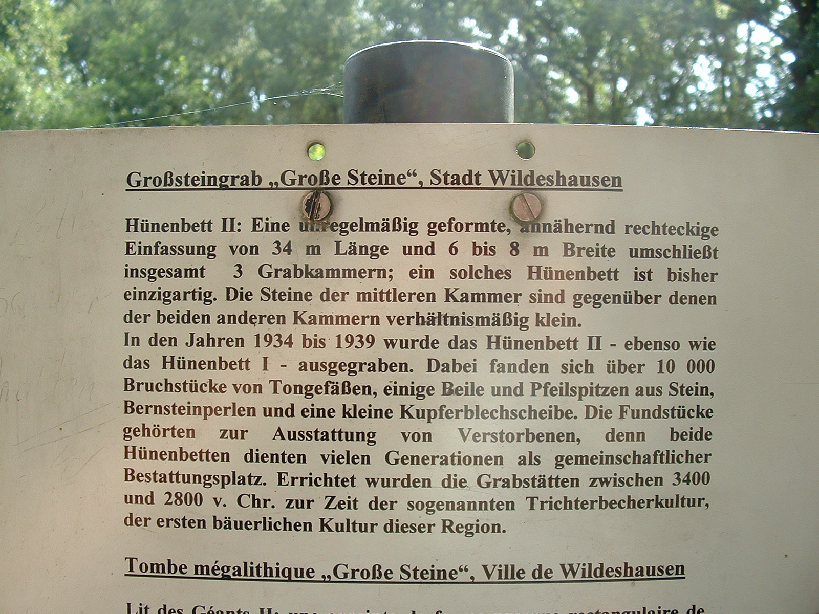 Gro&szlig;steingr&auml;ber bei Kleinenkneten und Reckum