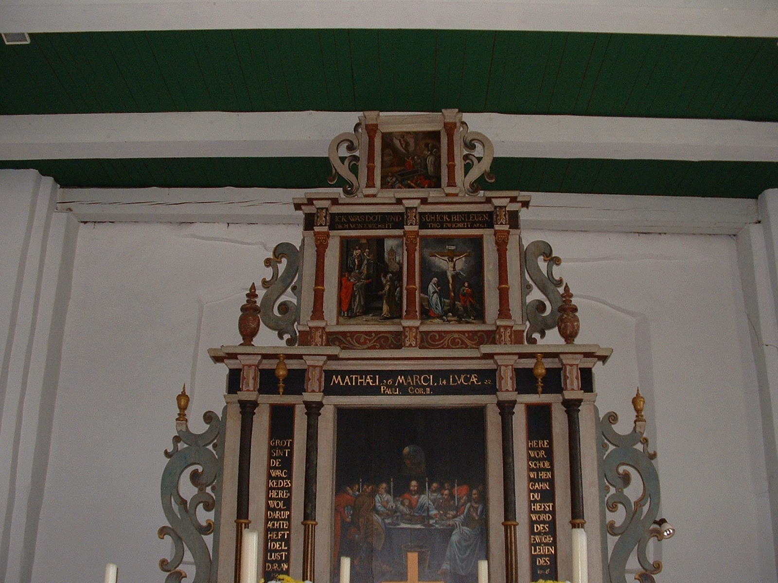 Die Wibadikirche in Wiegboldsbur - Ostfriesland - Altar