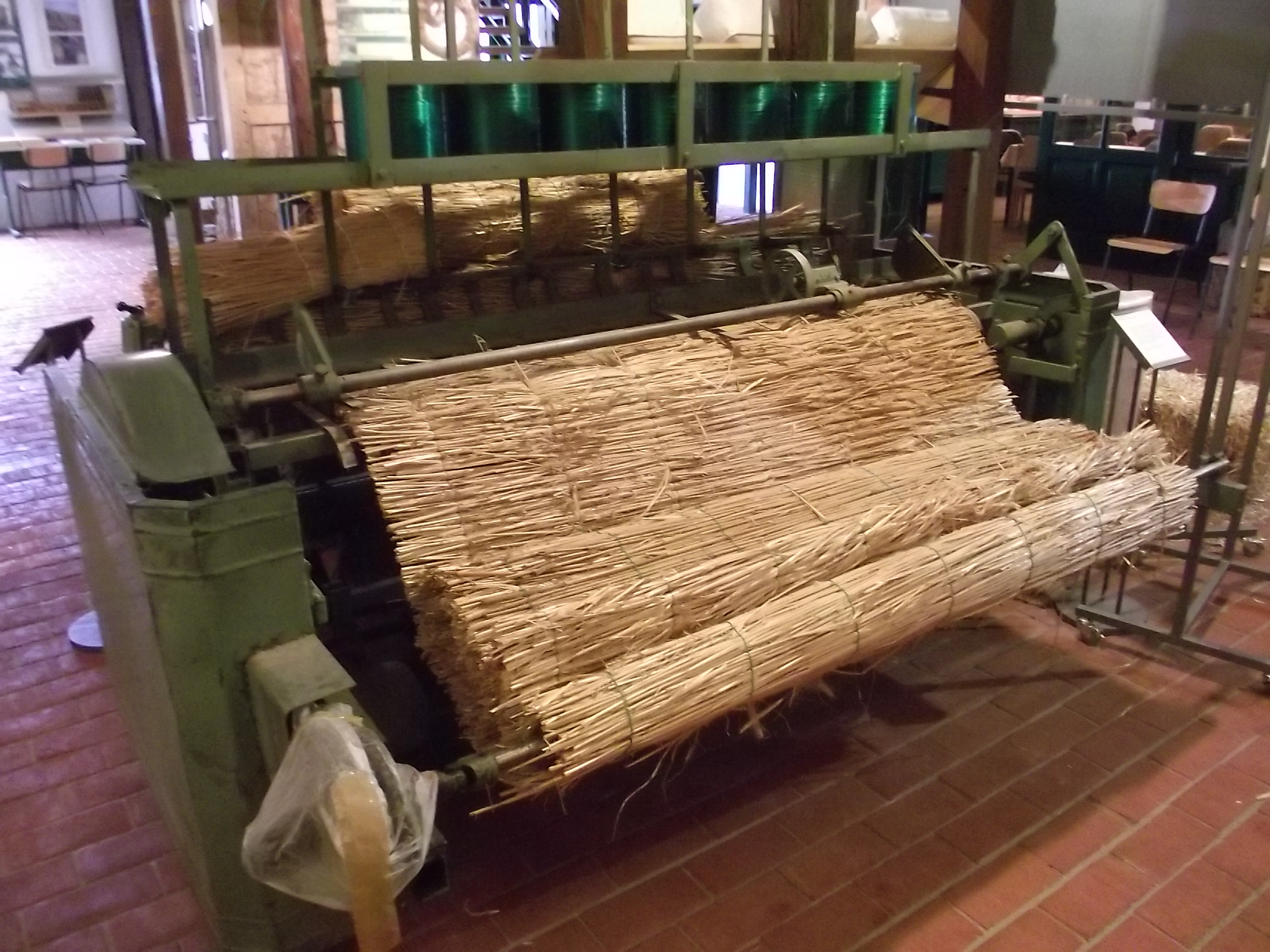 Heutige Verwendung von Strohprodukten im Museum für Strohverarbeitung Twistringen - Strohmatten