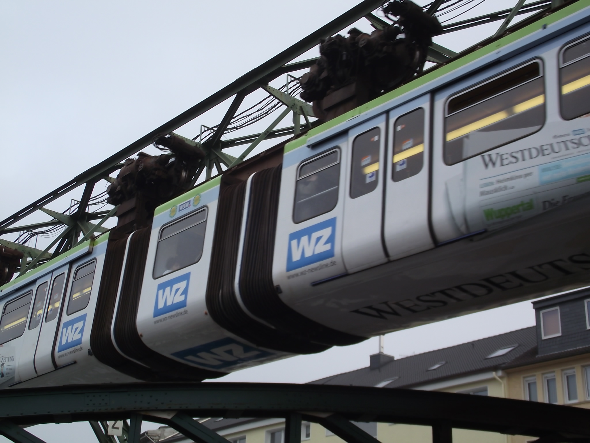 Die Station Werther Brücke der Wuppertaler Schwebebahn