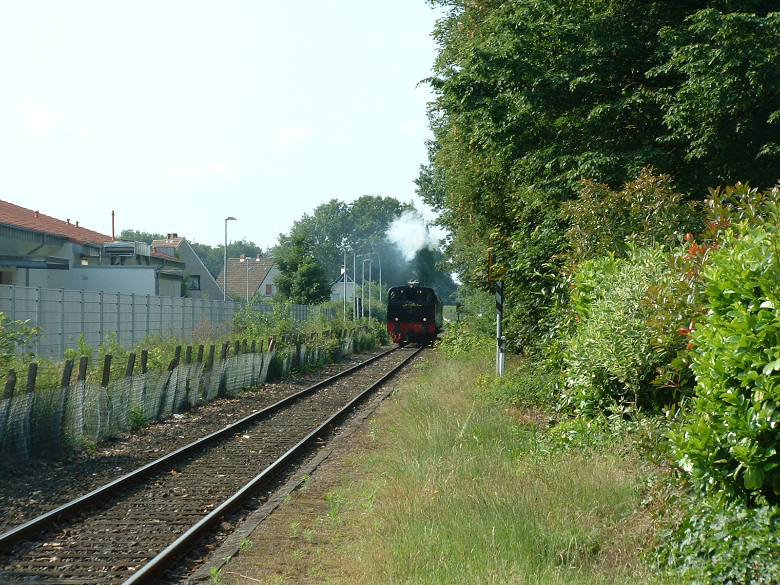 Die Fahrtstrecke von Jan Harpstedt - am Bahnhof Hasporterdamm in Delmenhorst