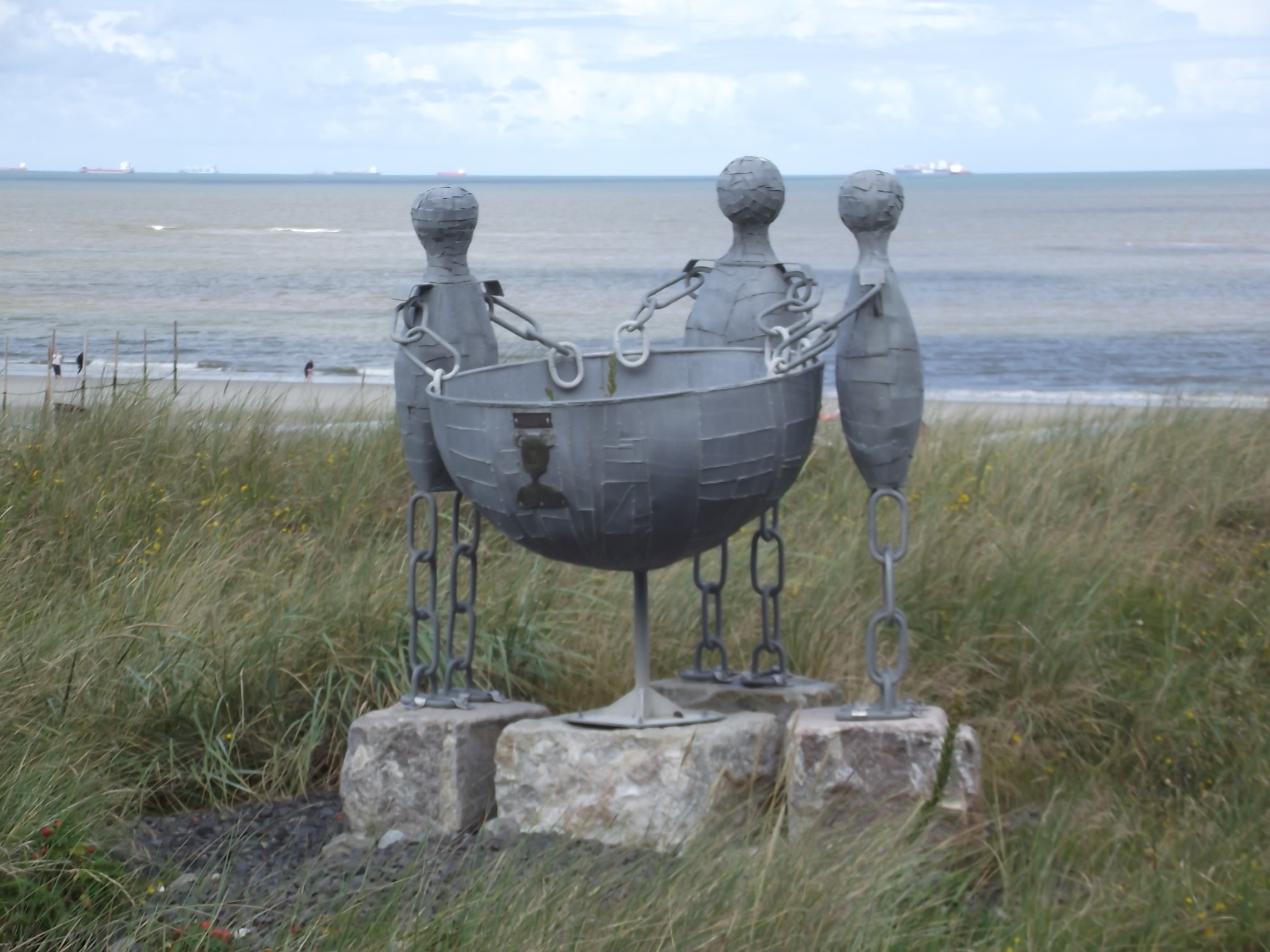 Kaiserhof Wangerooge - Kunst vor dem Hotel