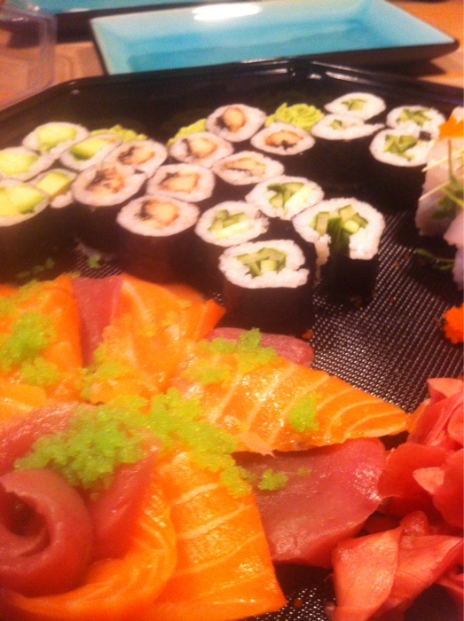 Maki Roll und Sashimi