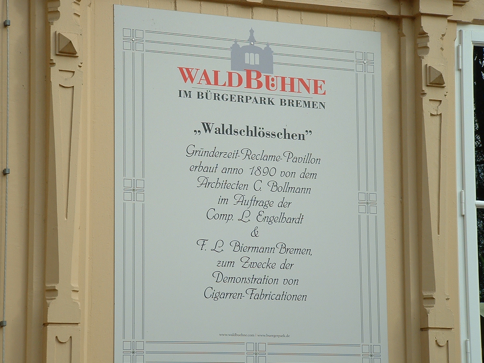 Waldbühne im Bürgerpark Bremen von 1890