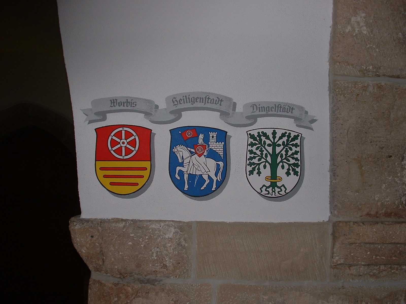 Wappen im Rathaus Mühlhausen/Thüringen