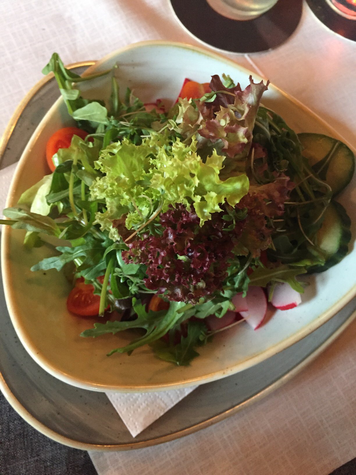 Salat zum Fisch
