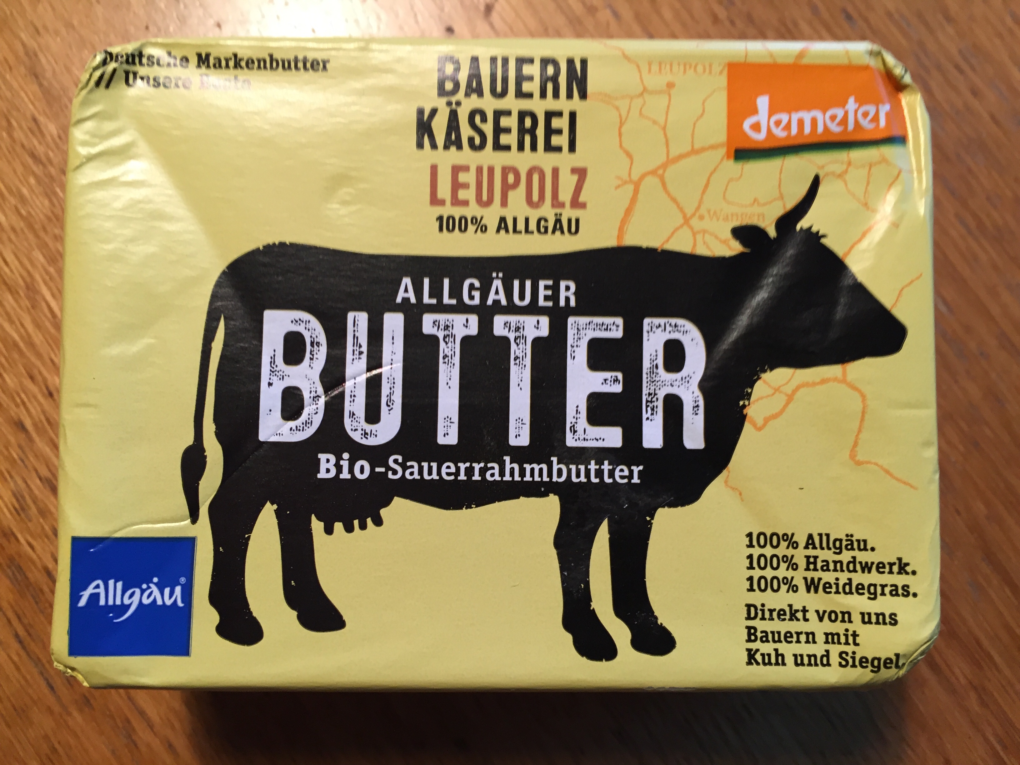 Bio Butter aus dem Allgäu