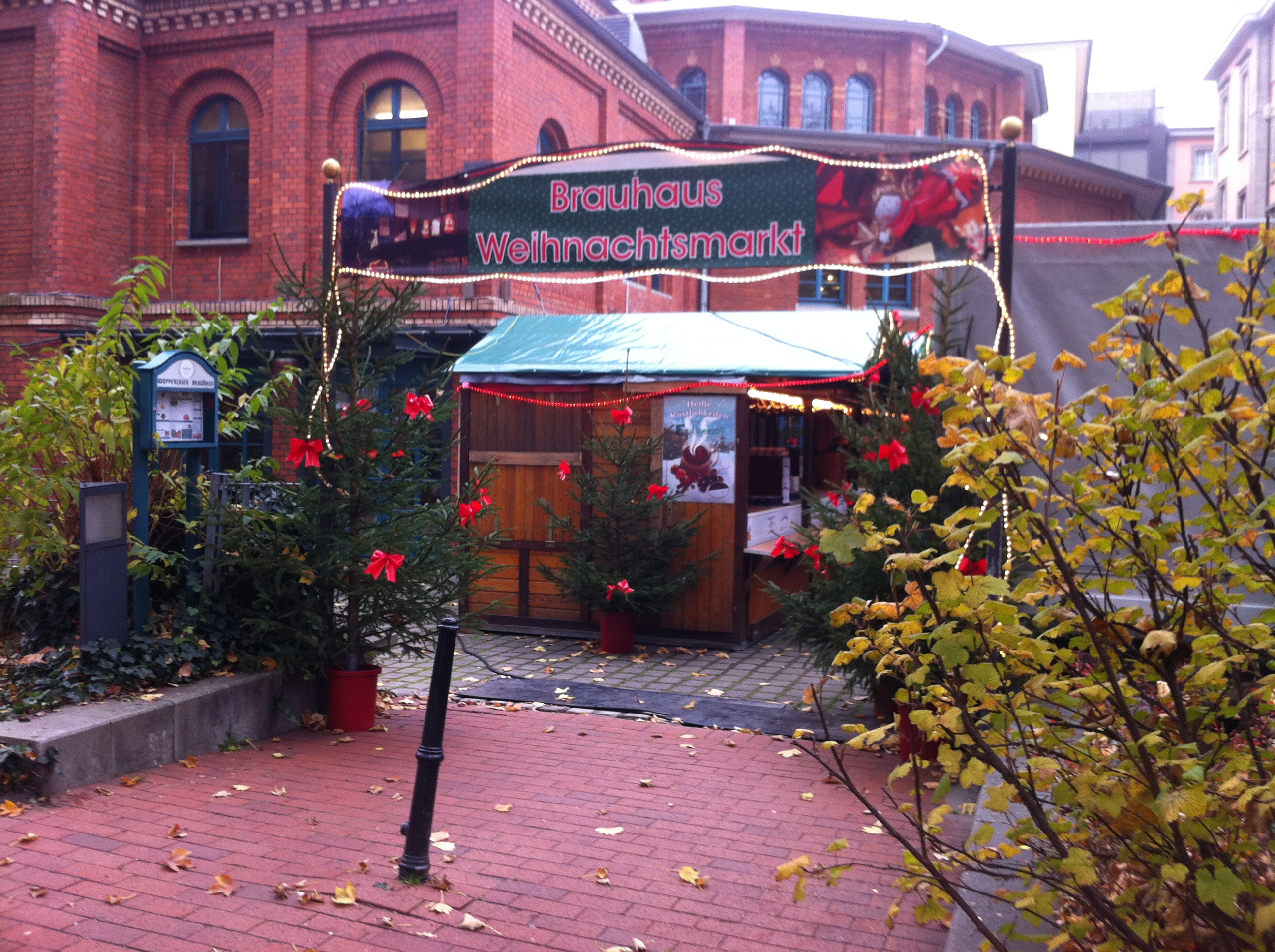 Wuppertaler Brauhaus - Eingang zum Weihnachtsmarkt