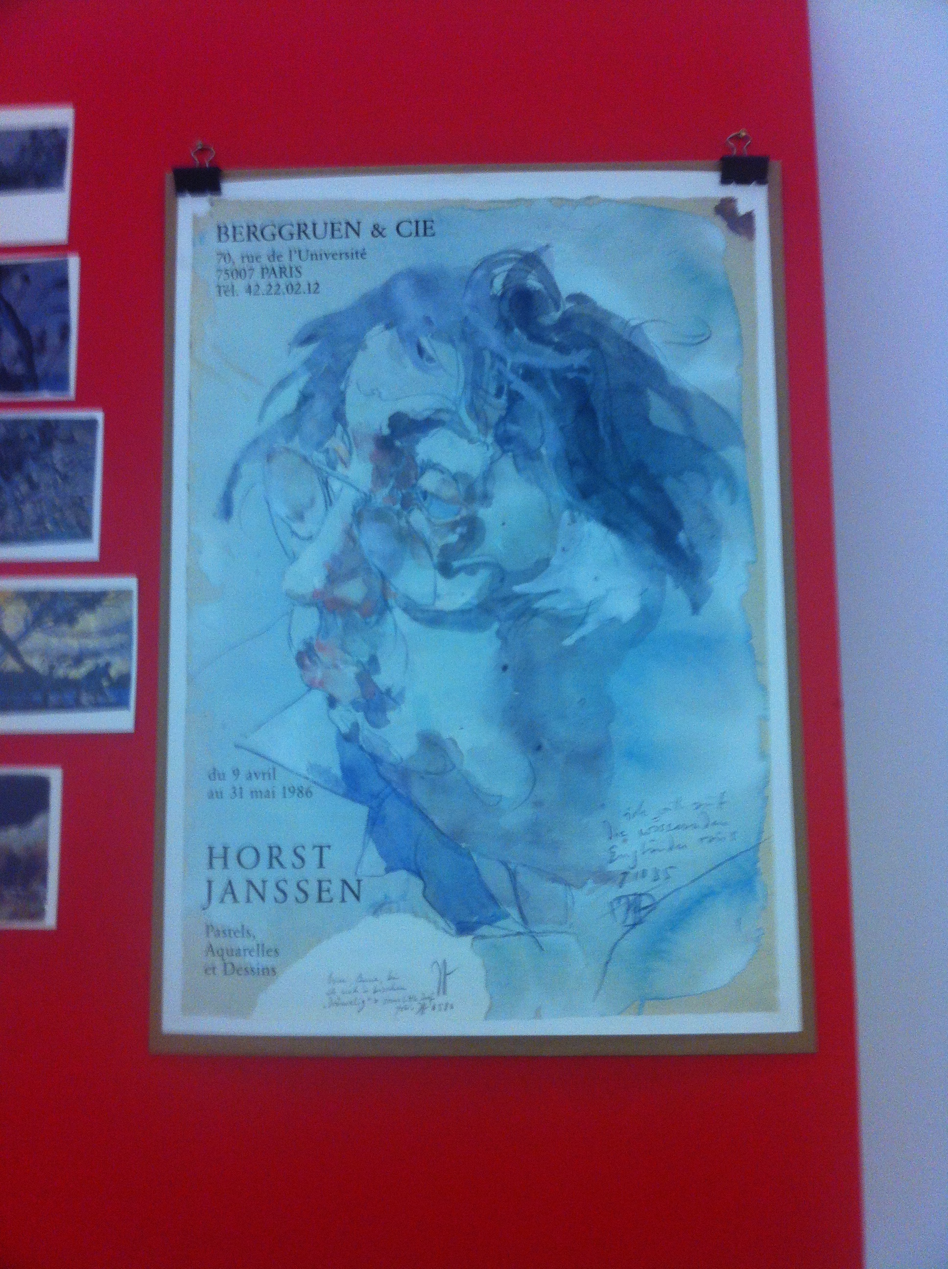 Plakat der Ausstellung im April/Mai 1986 bei Berggruen &amp; CIE in Paris