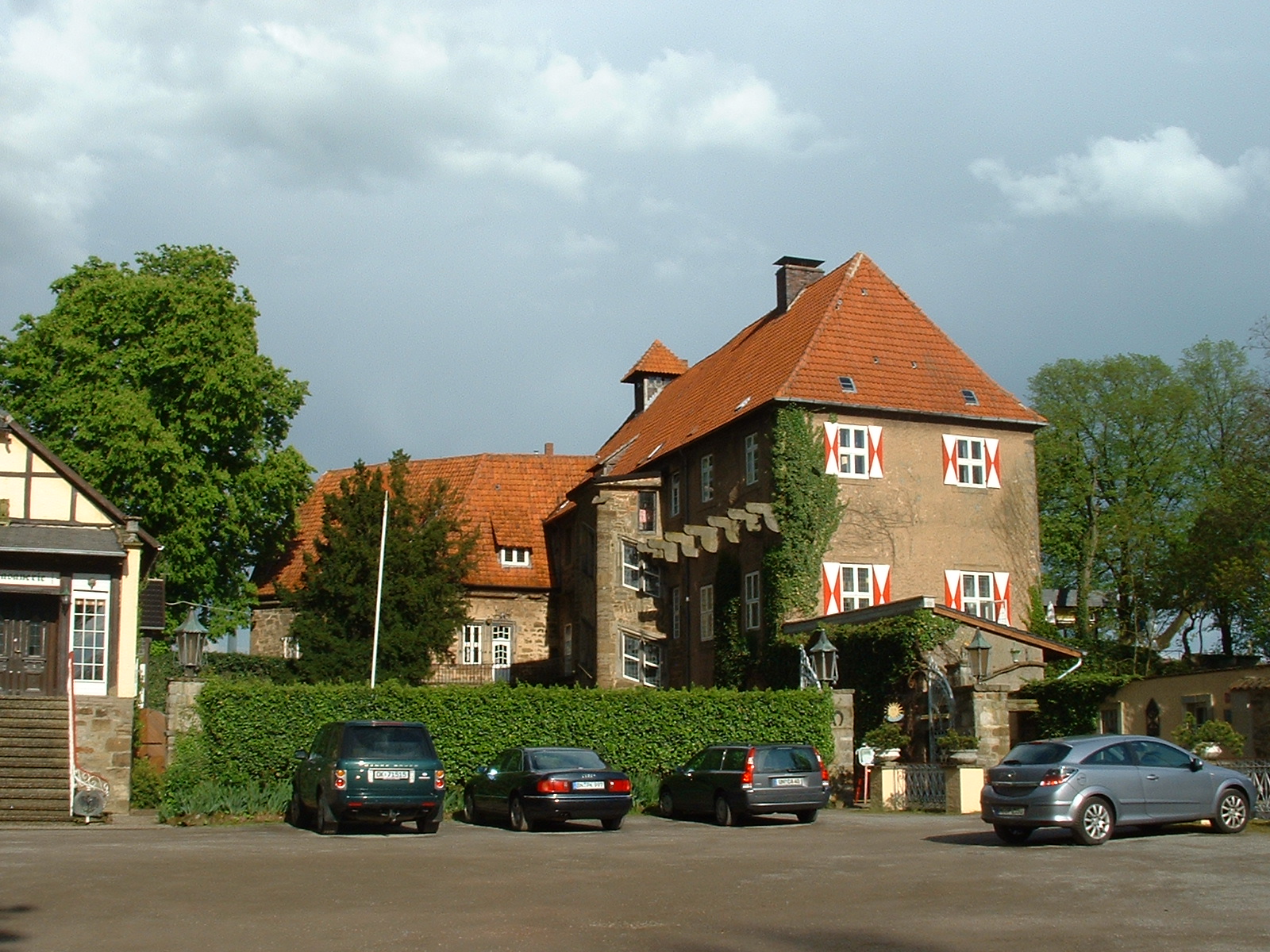 Schloß Petershagen bei Minden Parkplatz