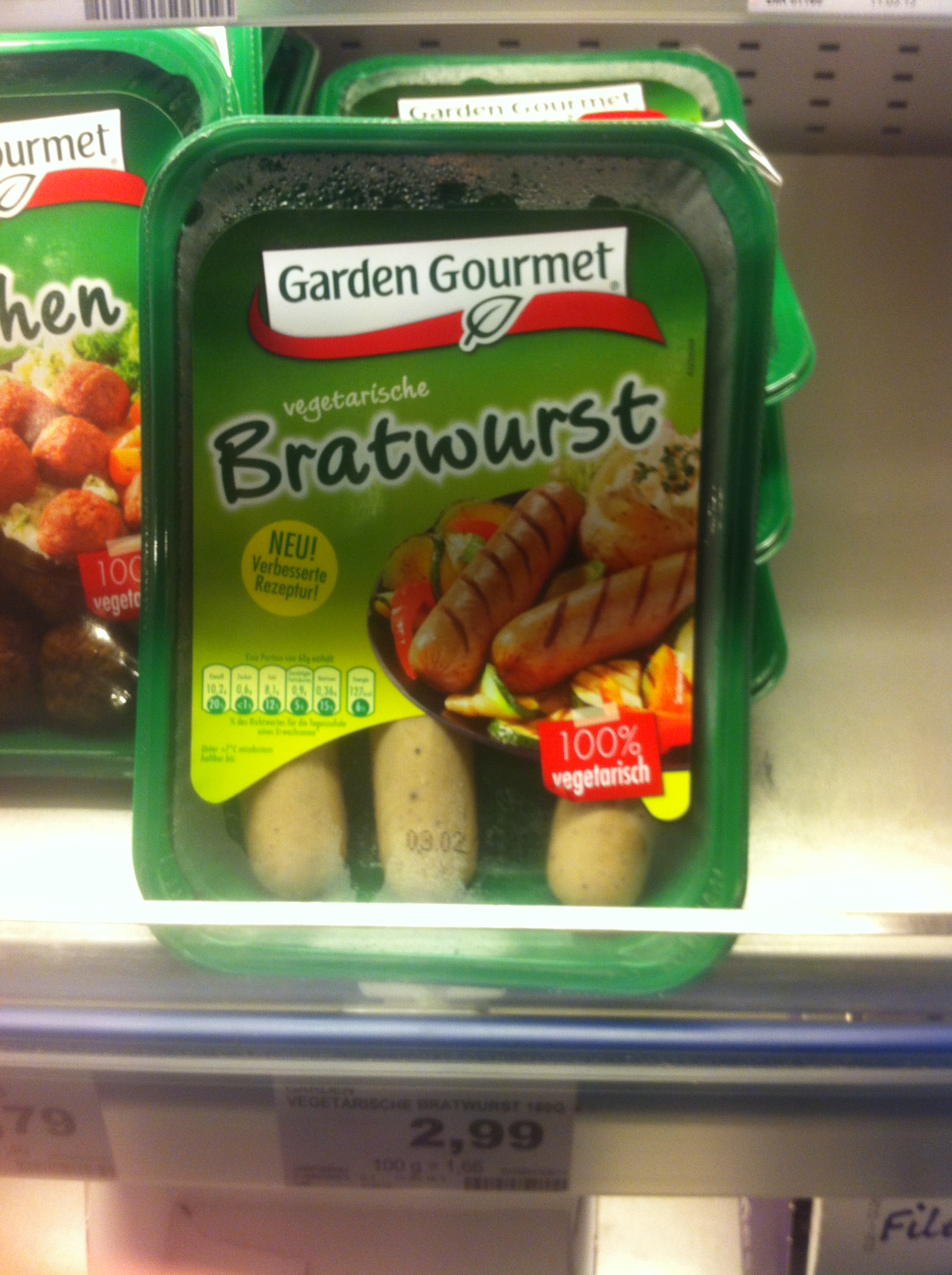 Bratwurst von Garden Gourmet