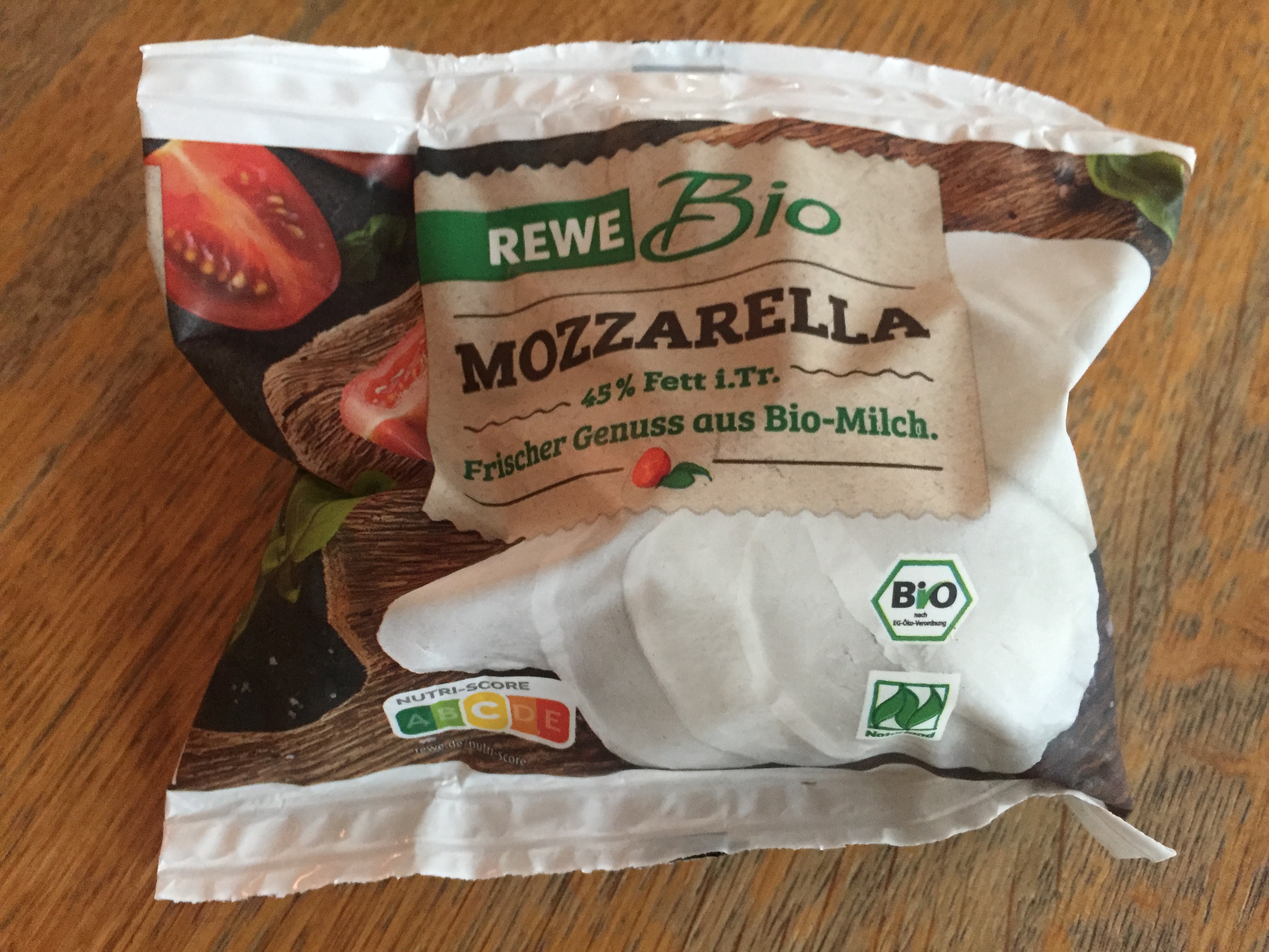 REWE Bio Mozzarella Kugel 125 g