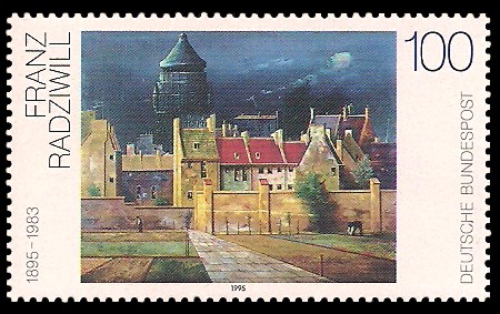 Briefmarke mit dem Wasserturm