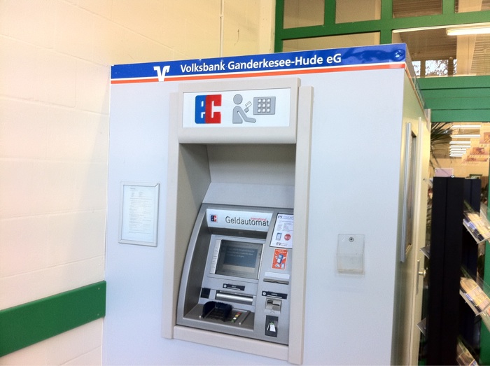 Marktkauf Hude - Geldausgabeautomat der Volksbank Ganderkesee-Hude