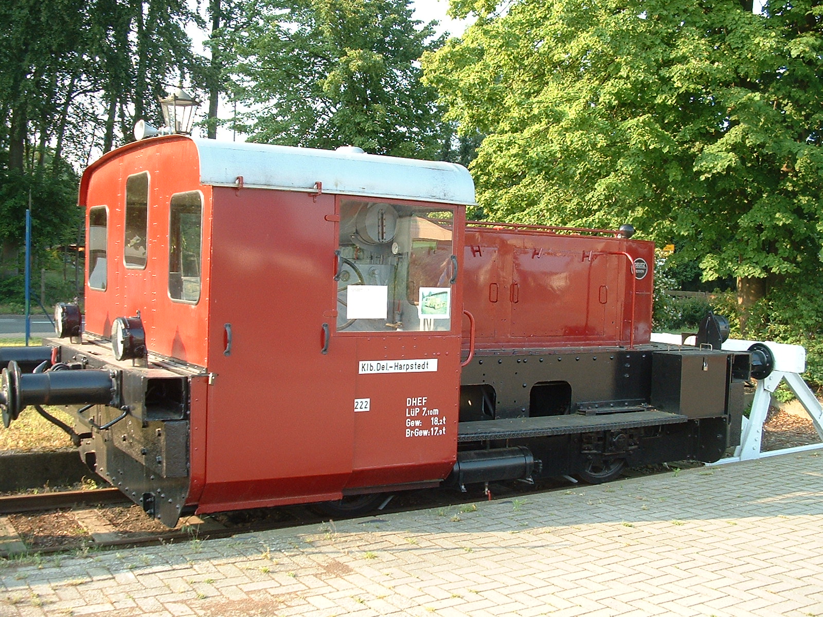 Diesellok am am Bahnhof Harpstedt