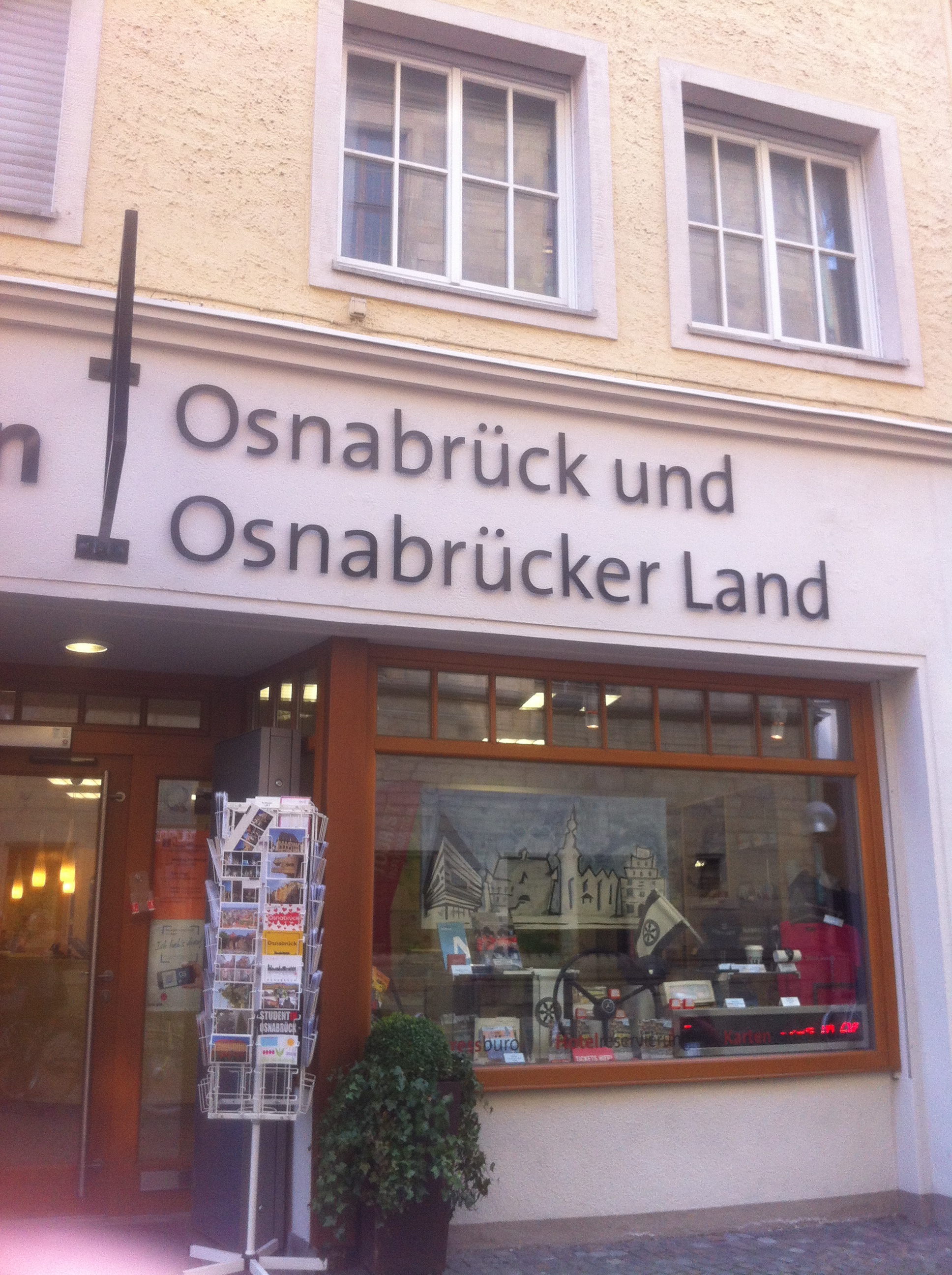 Tourist Information in der Bierstraße von Osnabrück