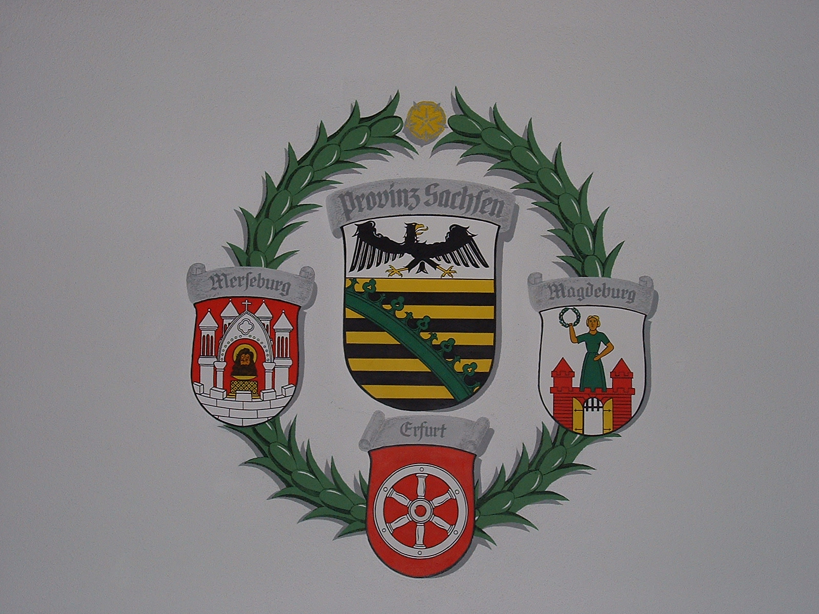 Wappen im Rathaus Mühlhausen/Thüringen