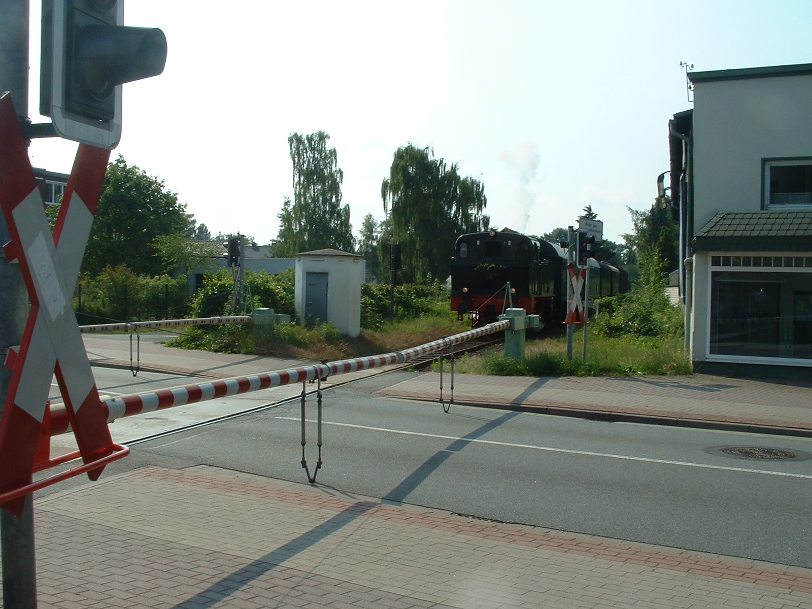 Die Fahrtstrecke von Jan Harpstedt - Einfahrt in den Zielbahnhof Delmenhorst Süd