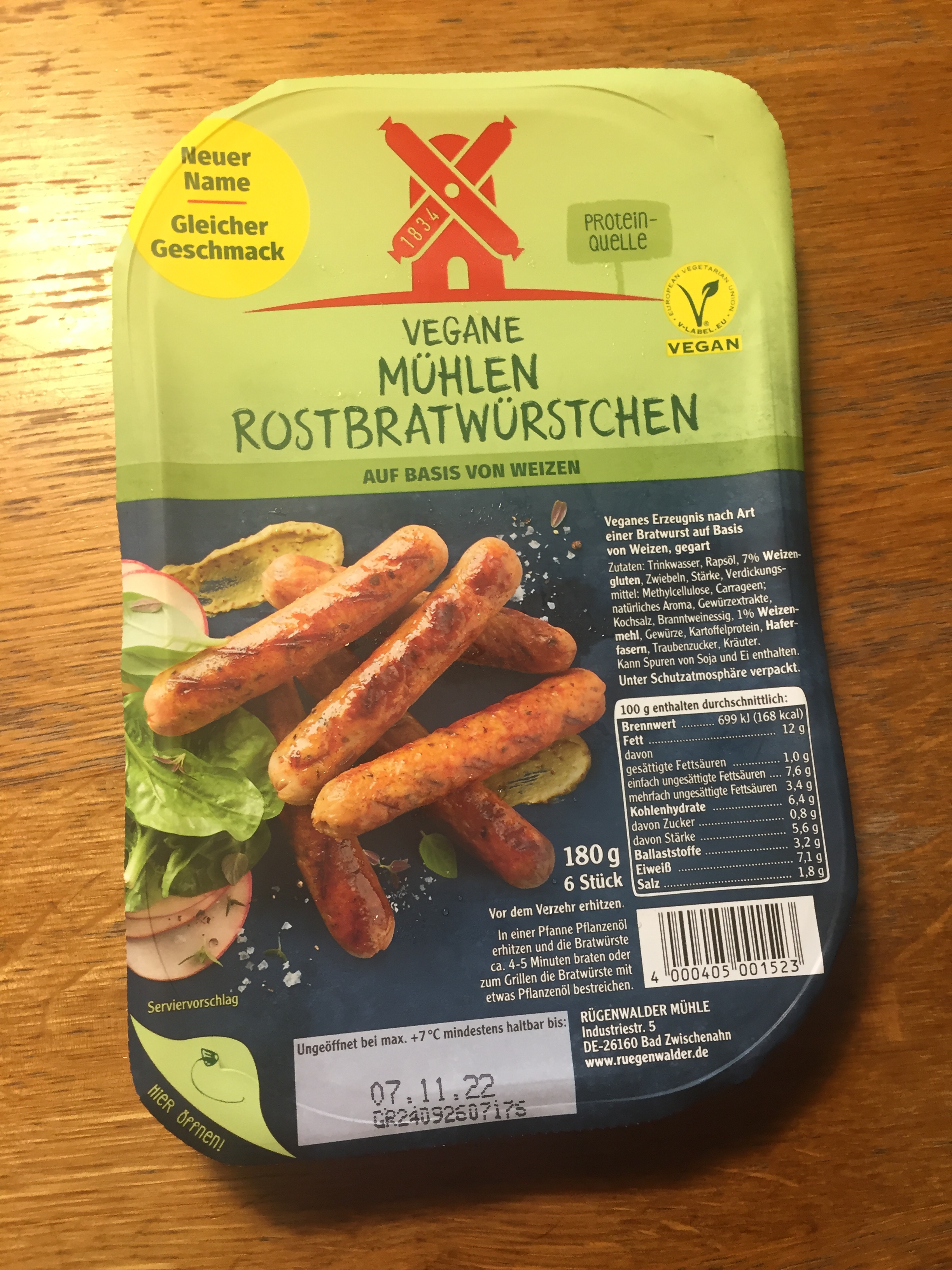 vegane Rostbratwürstchen